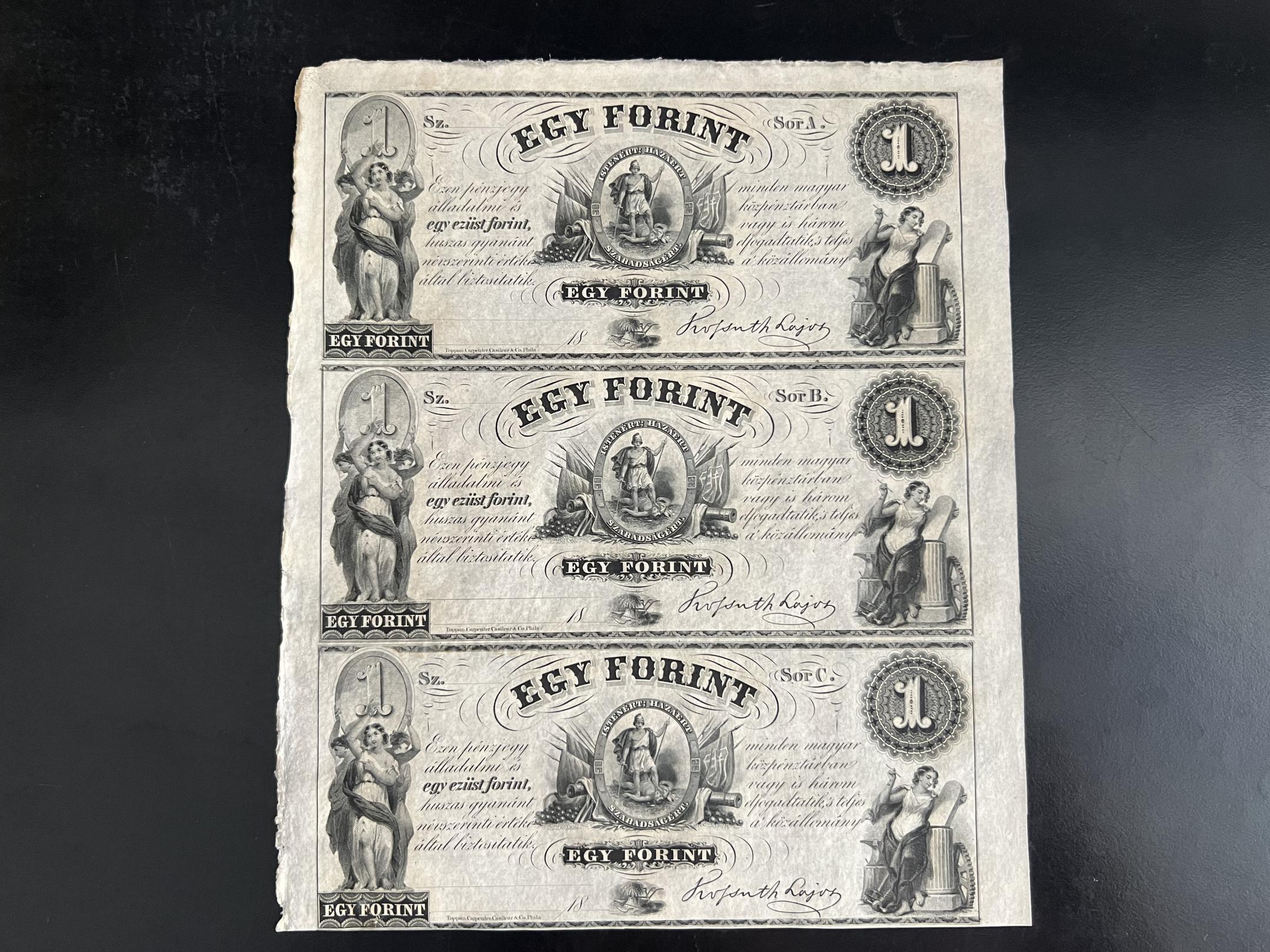 Kossuth Bankó 1 Forint UNC Adamo G122