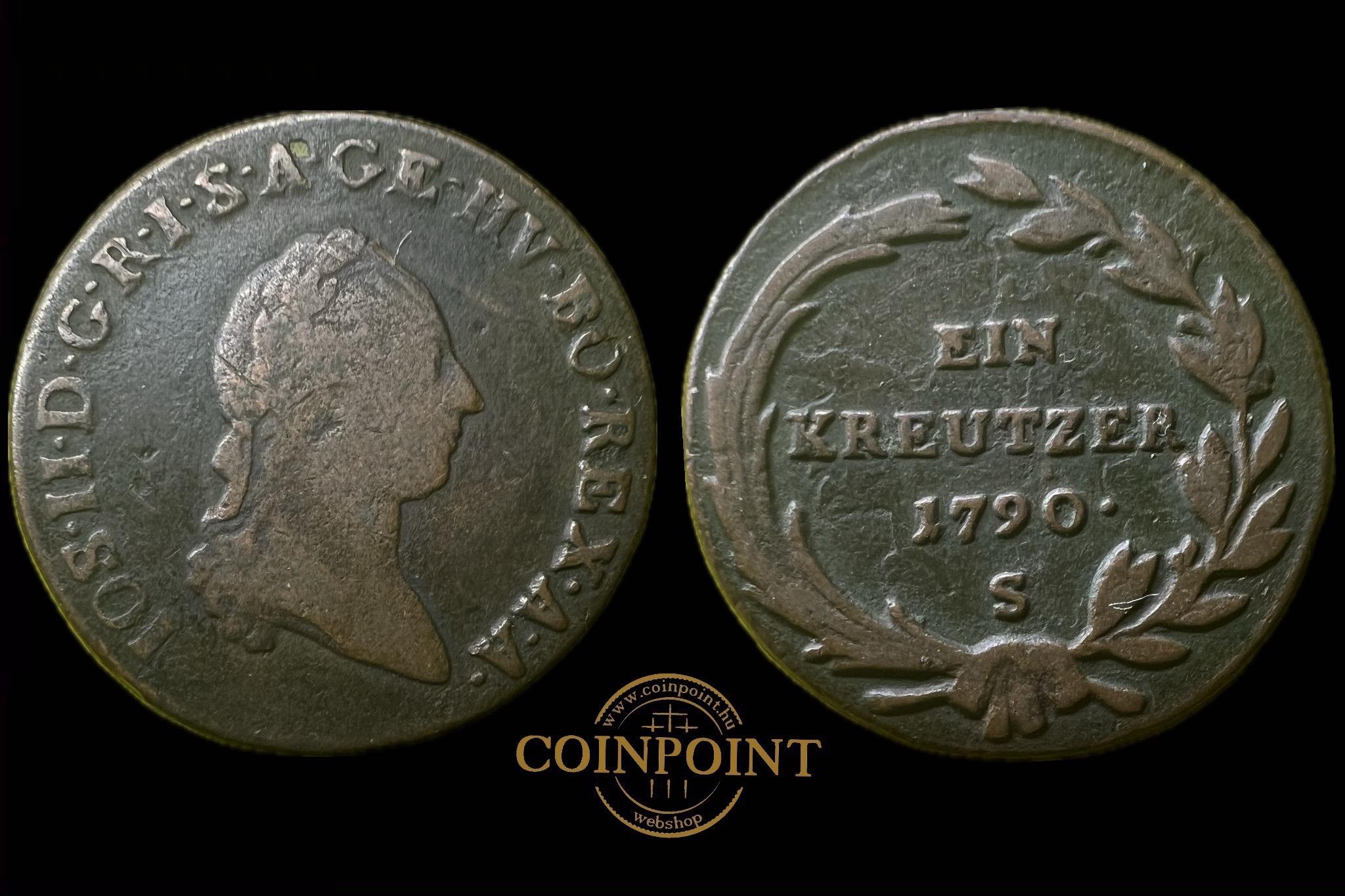 II.József  1 Krajcár 1790 S KM 2056 