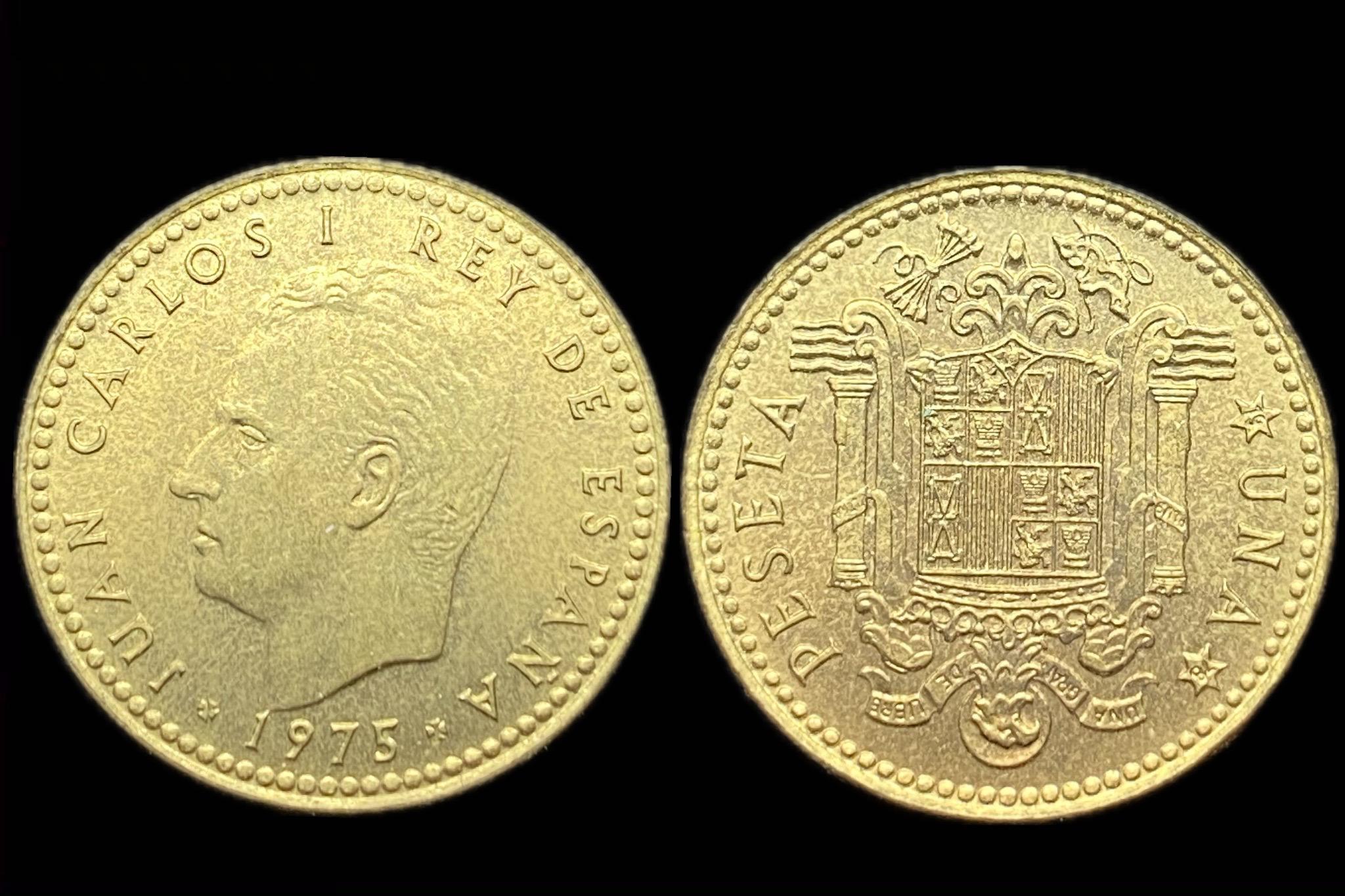 Spanyolország 1 Peseta 1975 KM806 