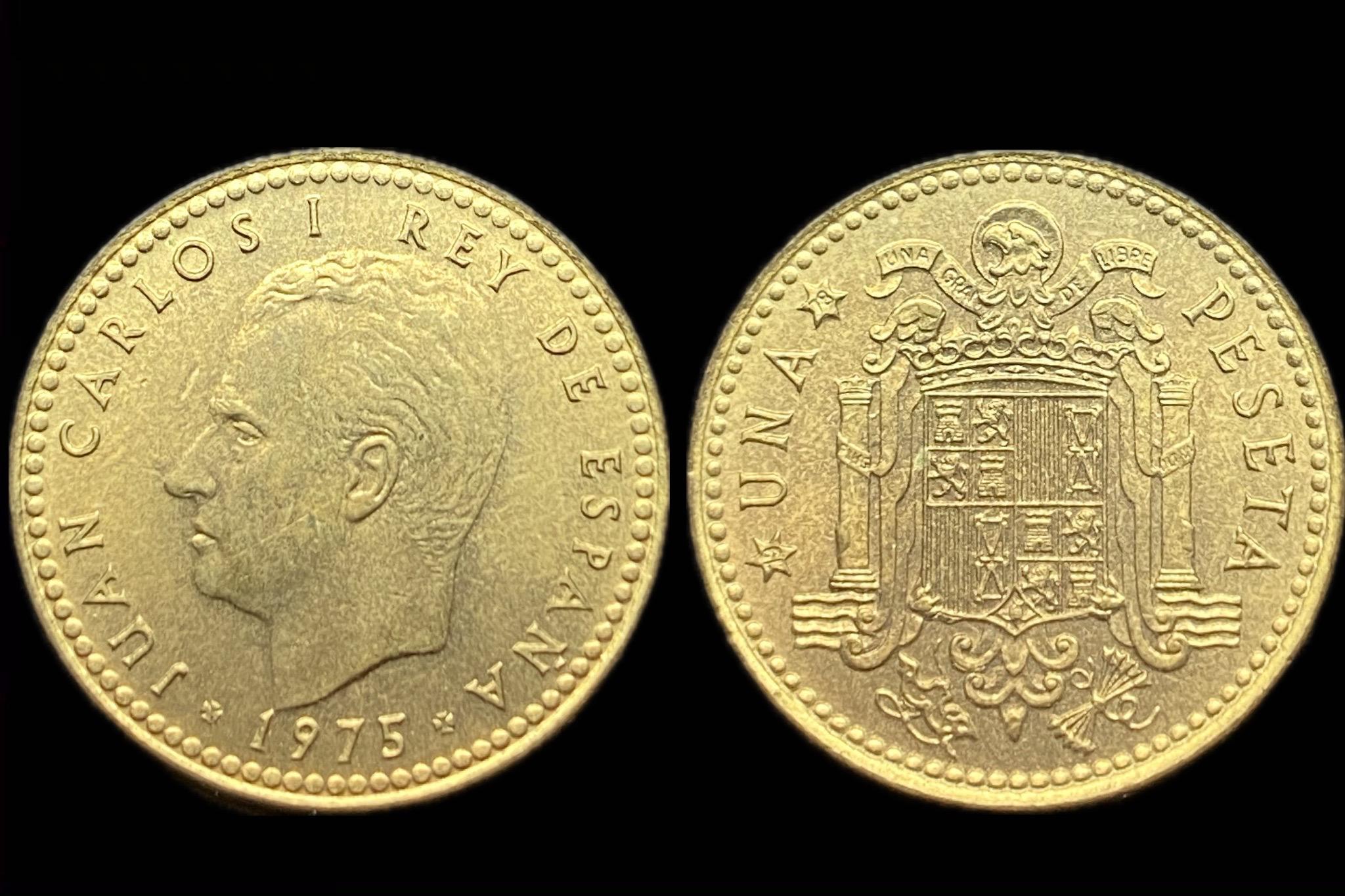 Spanyolország 1 Peseta 1975 KM806