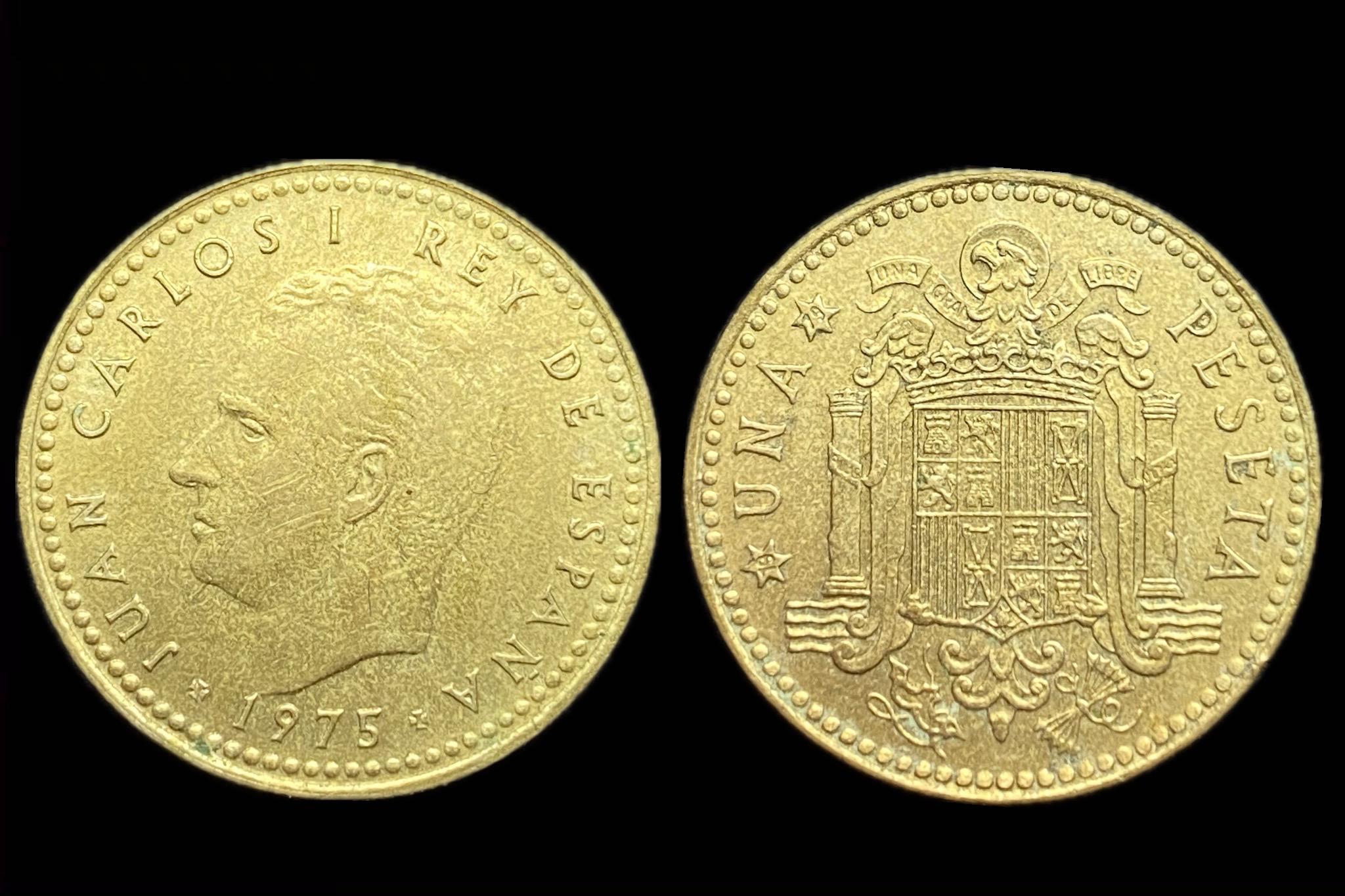 Spanyolország 1 Peseta 1975 KM806 