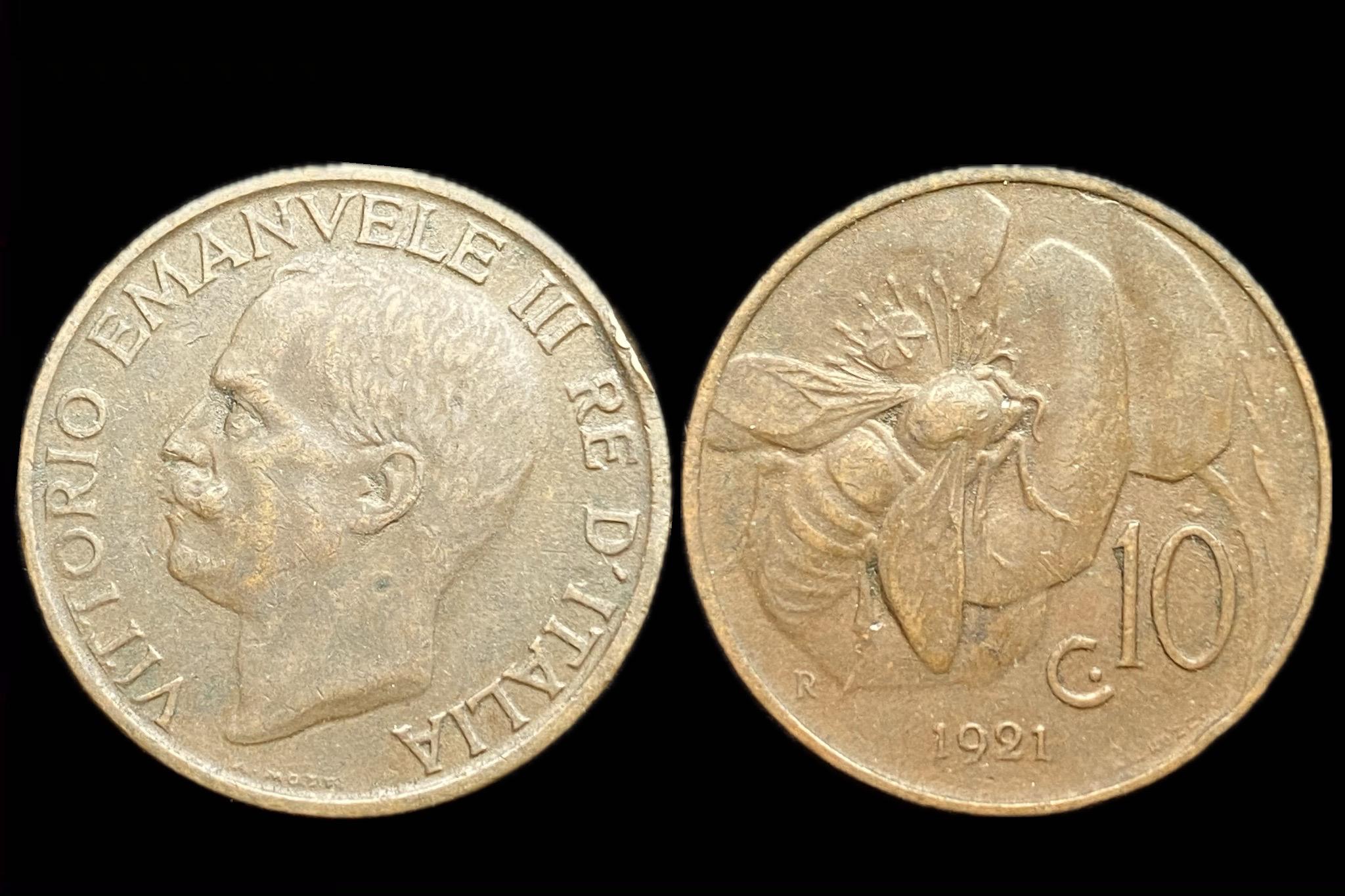 Olaszország 10 Centesimi 1921 KM60 