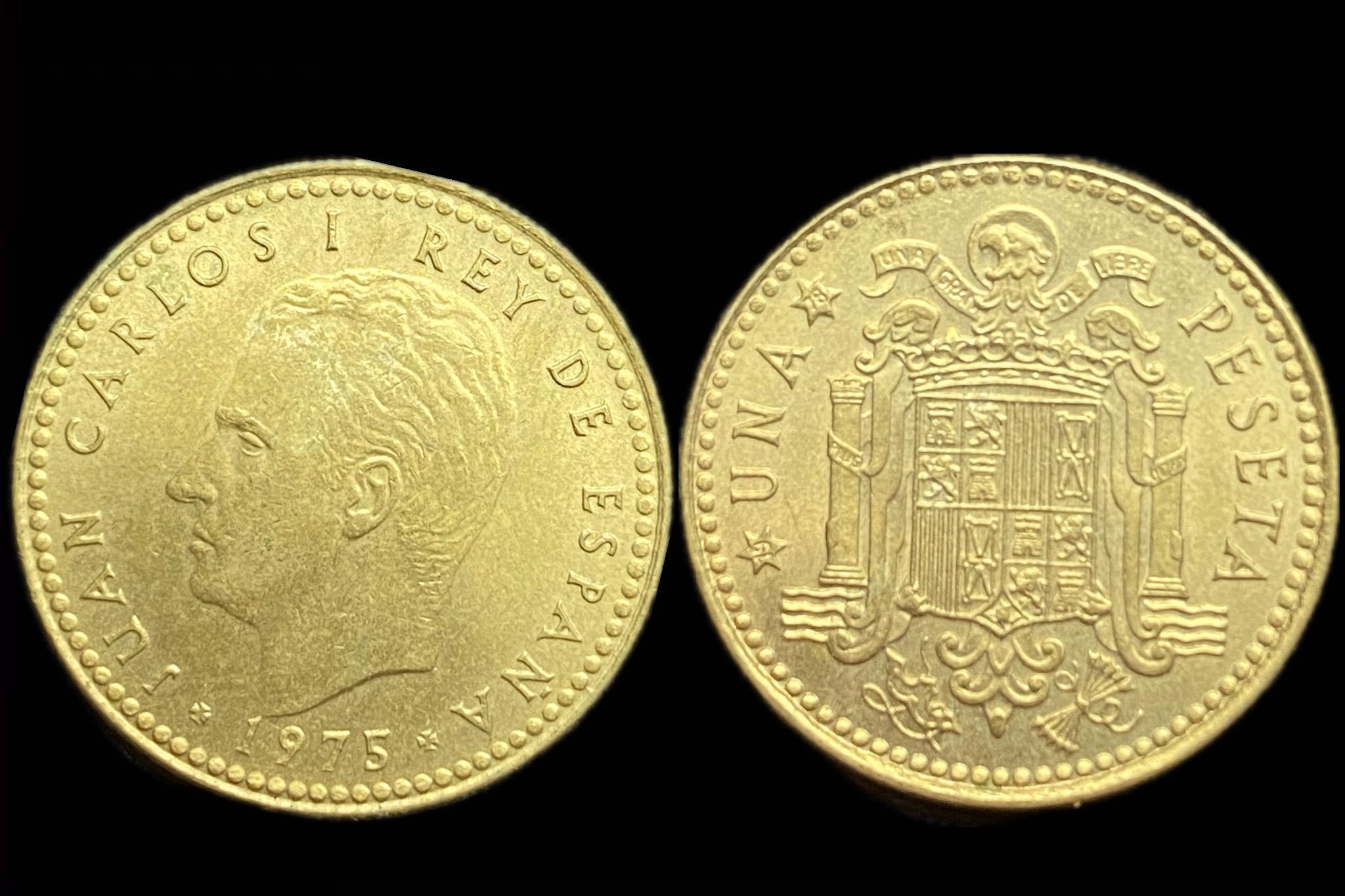 Spanyolország 1 Peseta 1975 KM806 