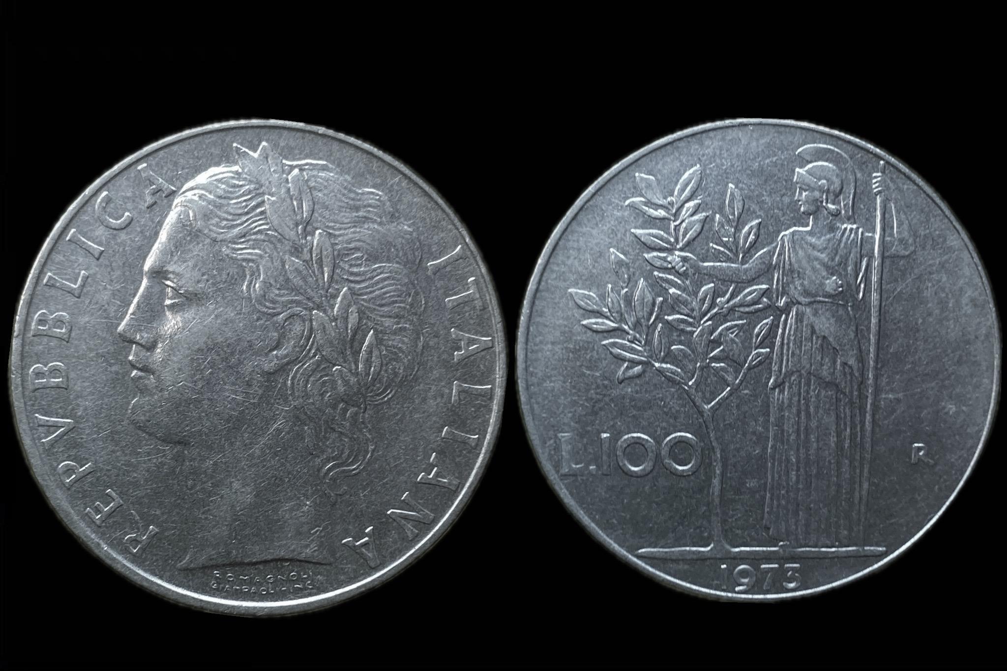 Olaszország 100 Lire  1973 KM96.1