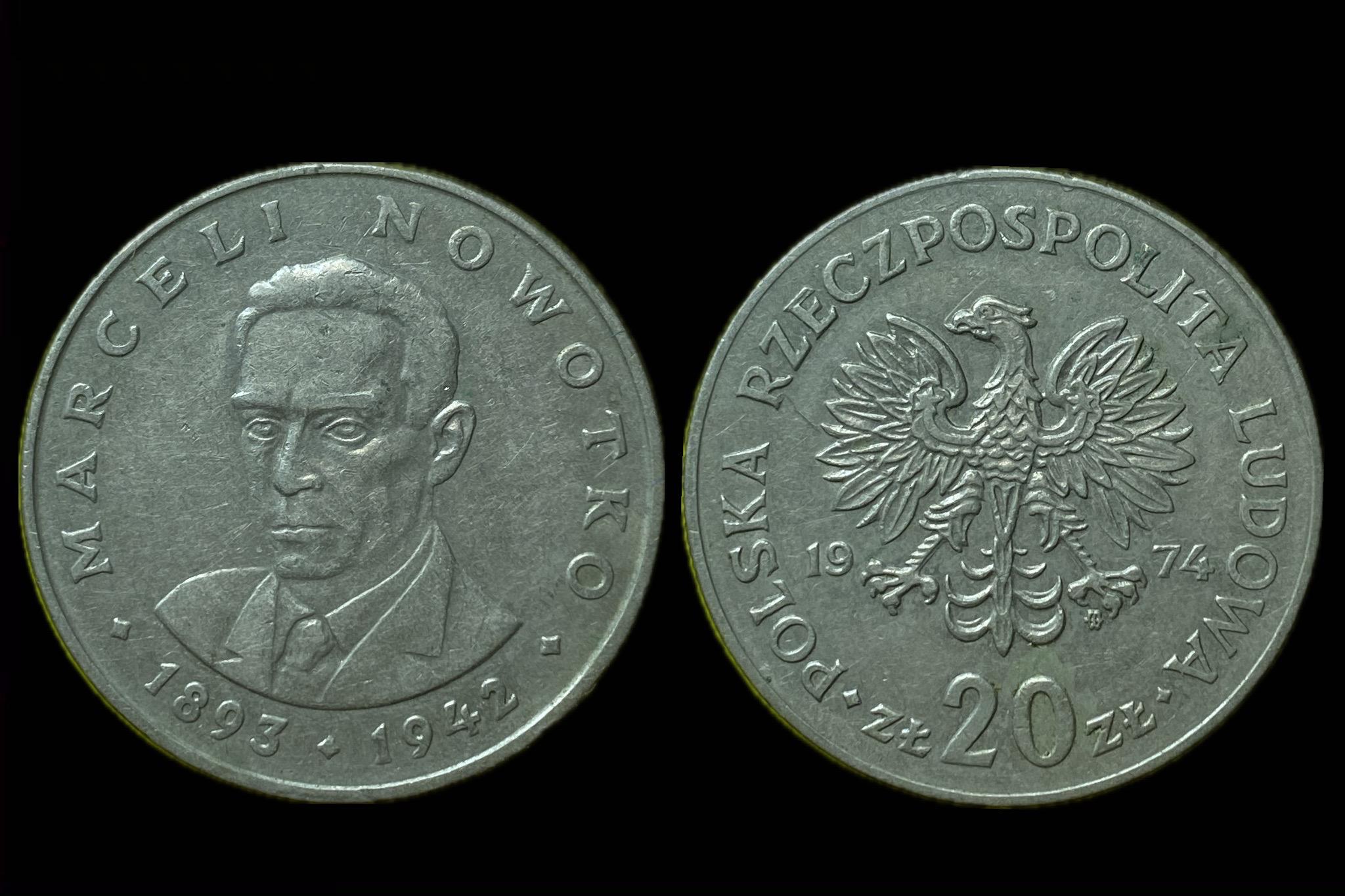 Lengyelország 20 Zlotys 1974 Schön64