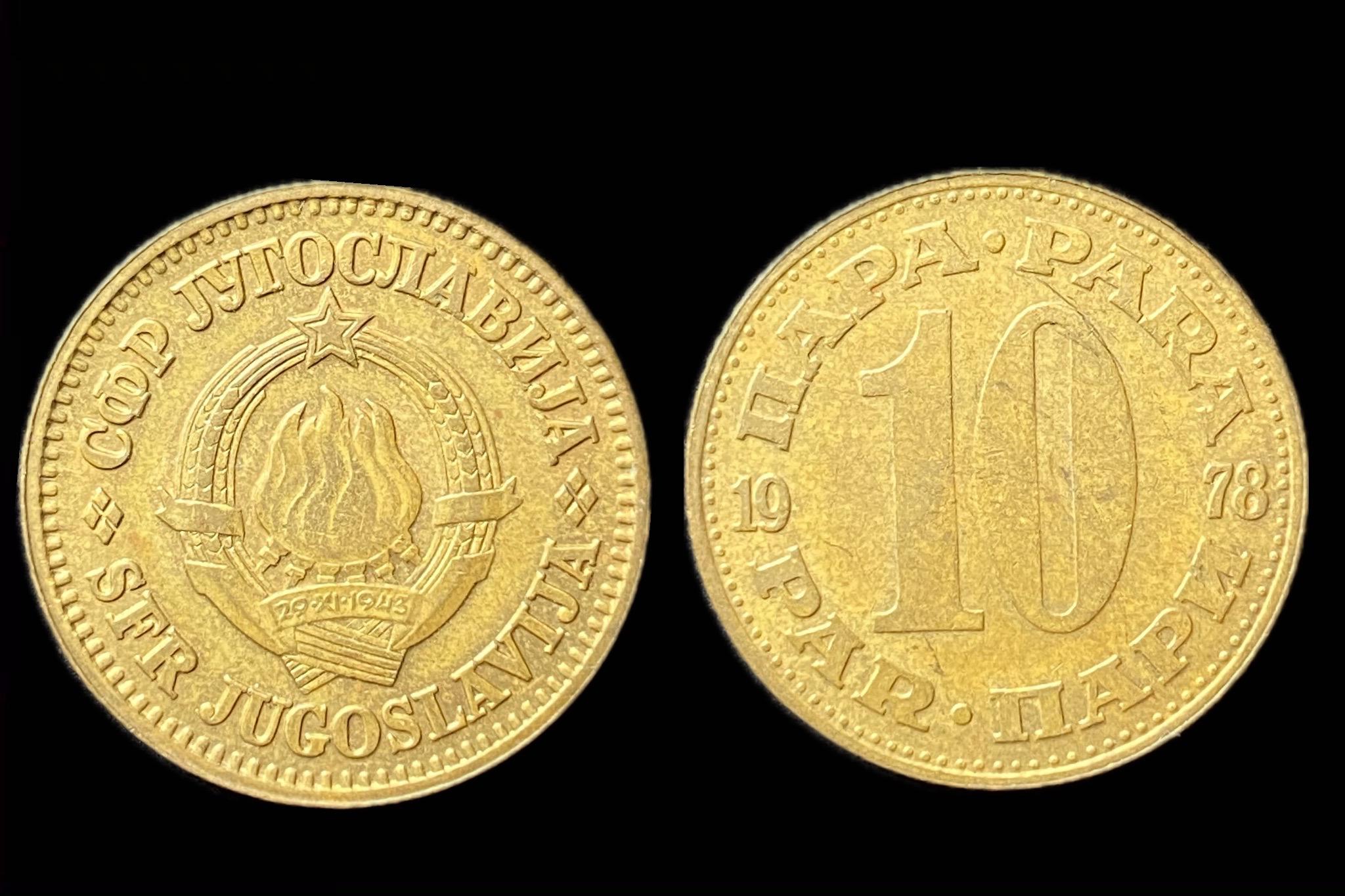 Jugoszlávia 10 Para 1978  KM44