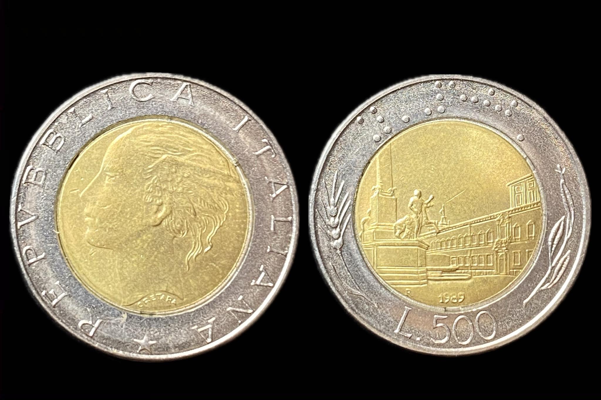 Olaszország 500 Lire 1989 KM111