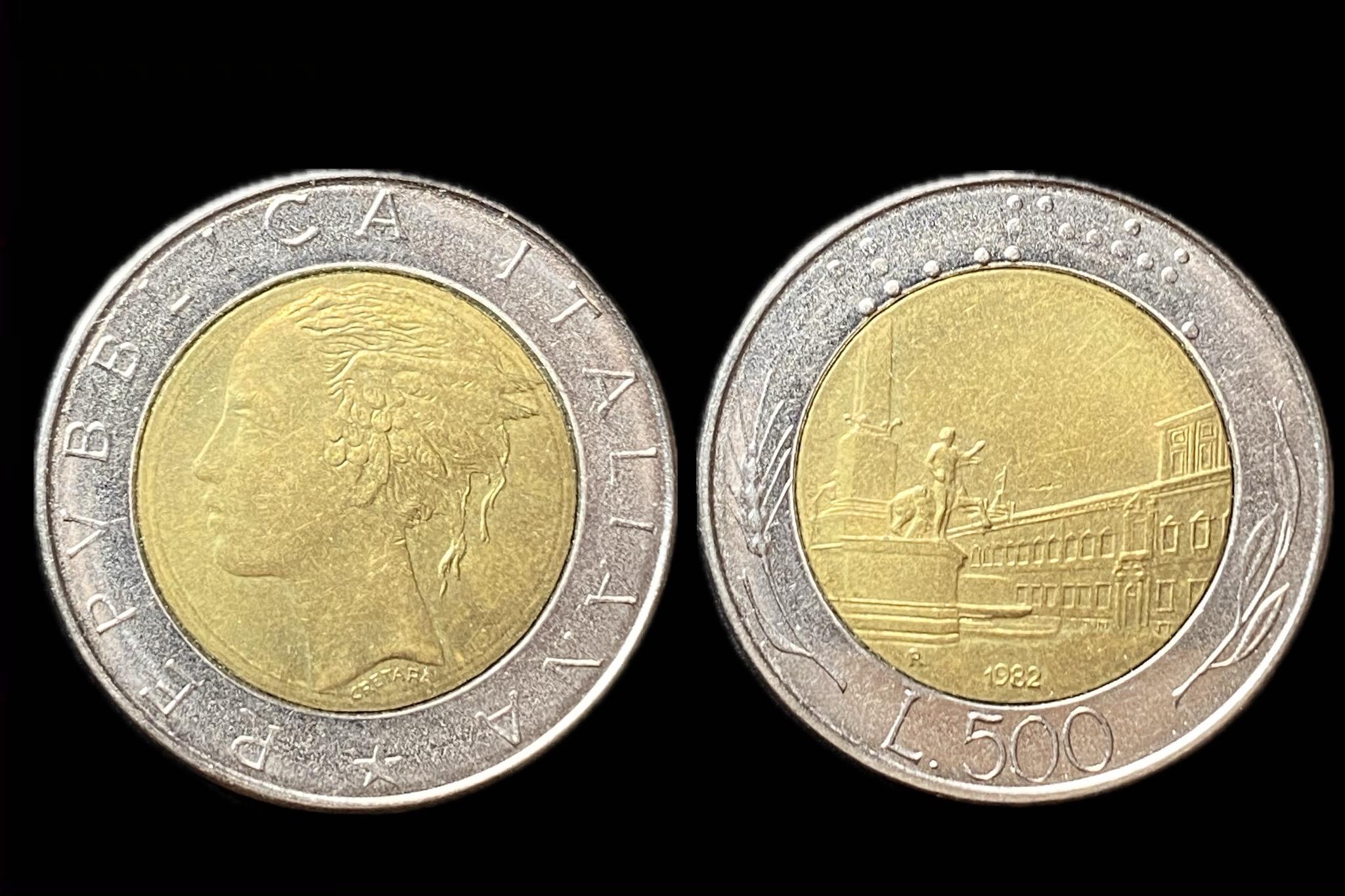 Olaszország 500 Lire 1982 KM111 