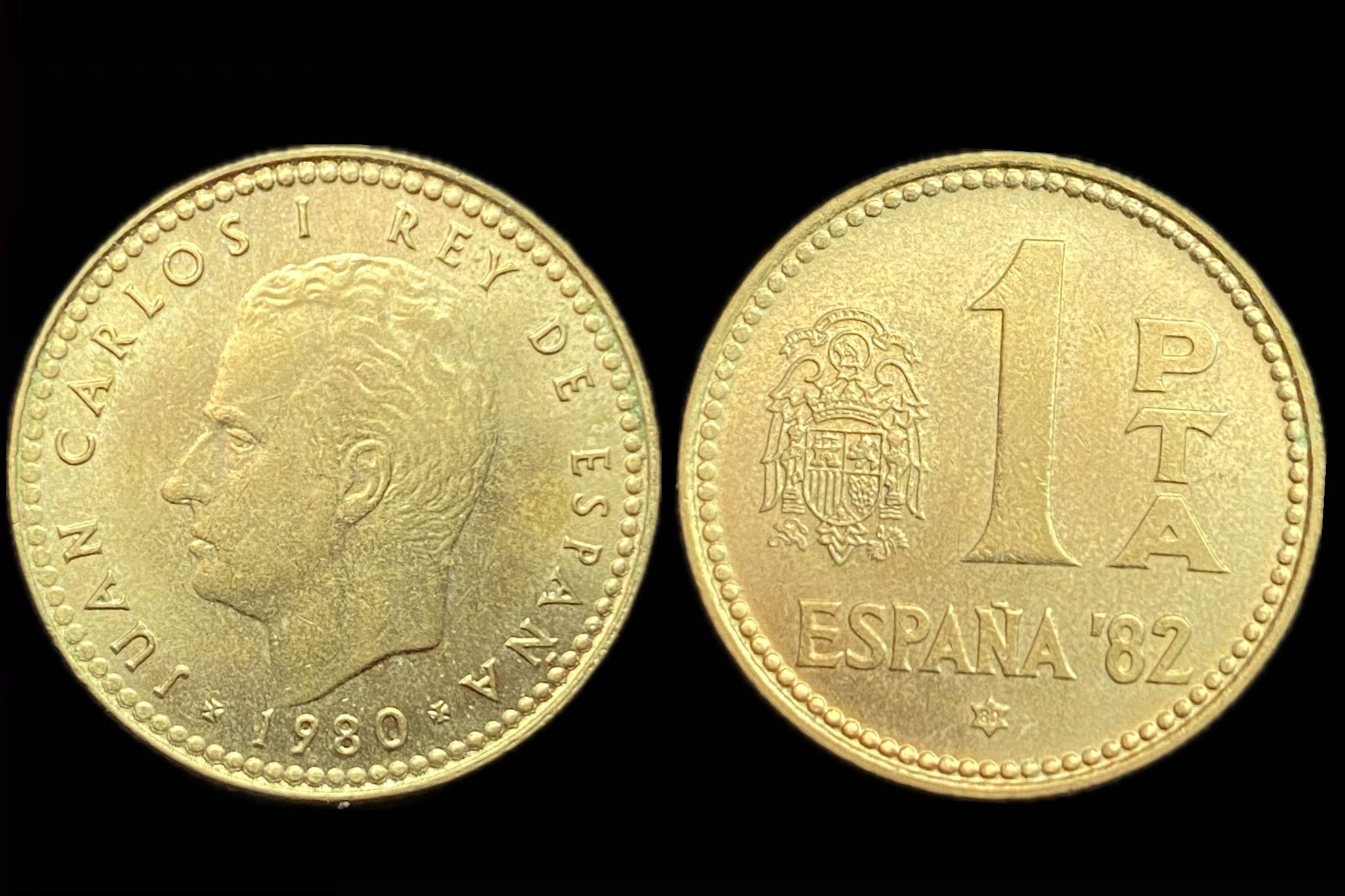 Spanyolország 1 Peseta 1980 KM816 