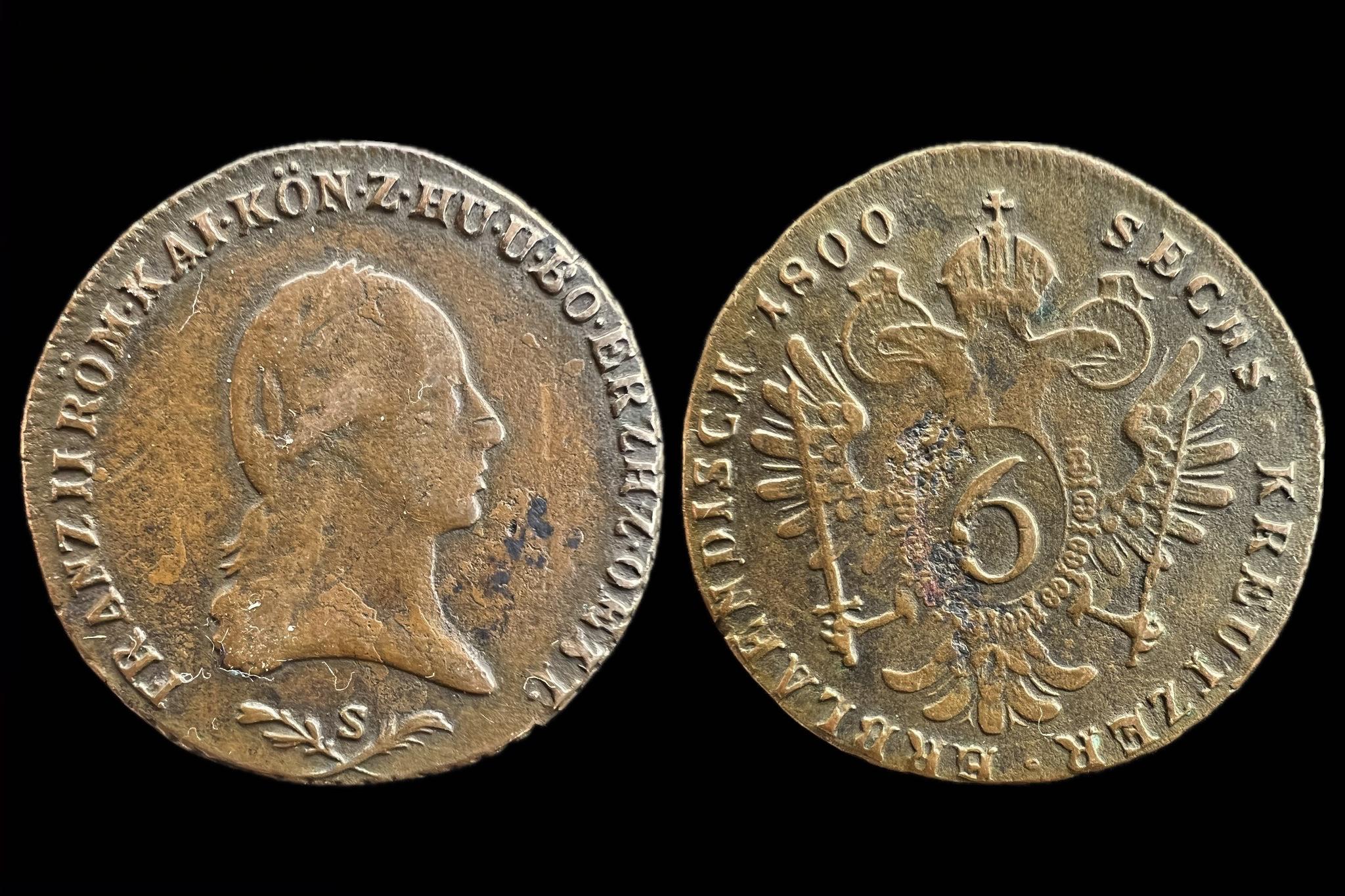 Ferenc 6 Krajcár 1800 S Herinek 1030  