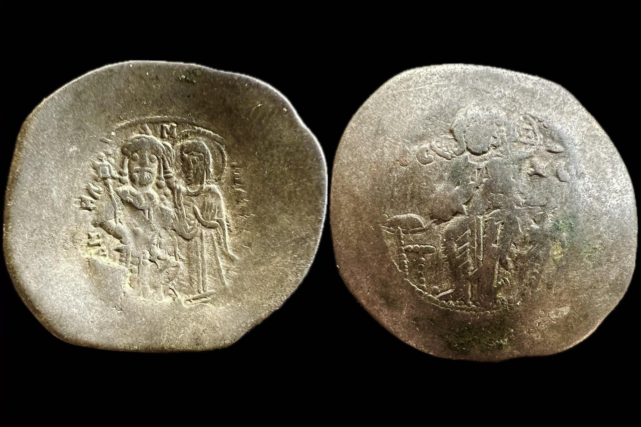 I.Manuel Comnenus  Aspron Trachy  1143-1180  Konstantinapoly Sear 1966  Bizánci tálkapénz  