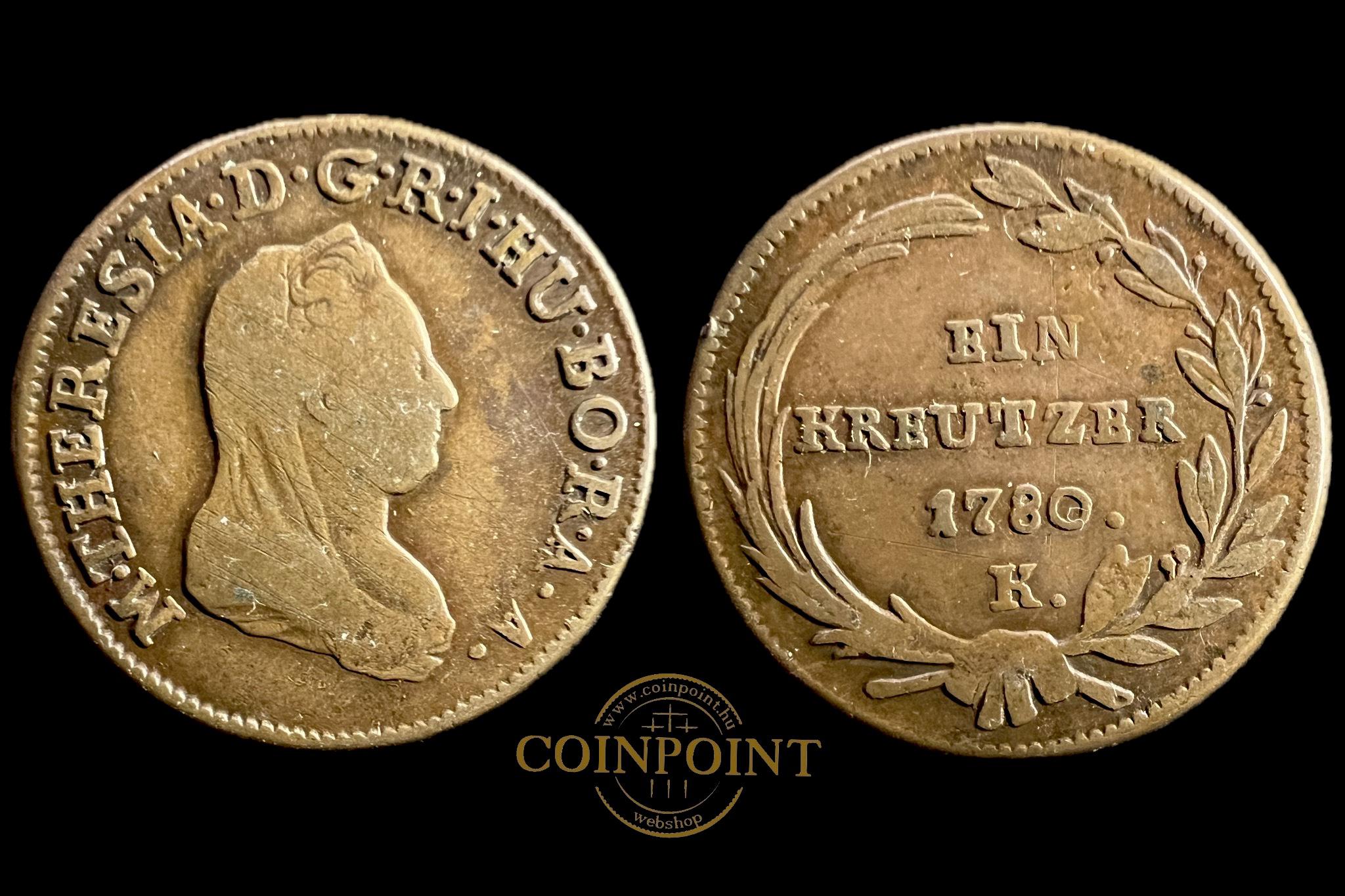Mária Terézia 1 Krajcár 1780 K KM1995 