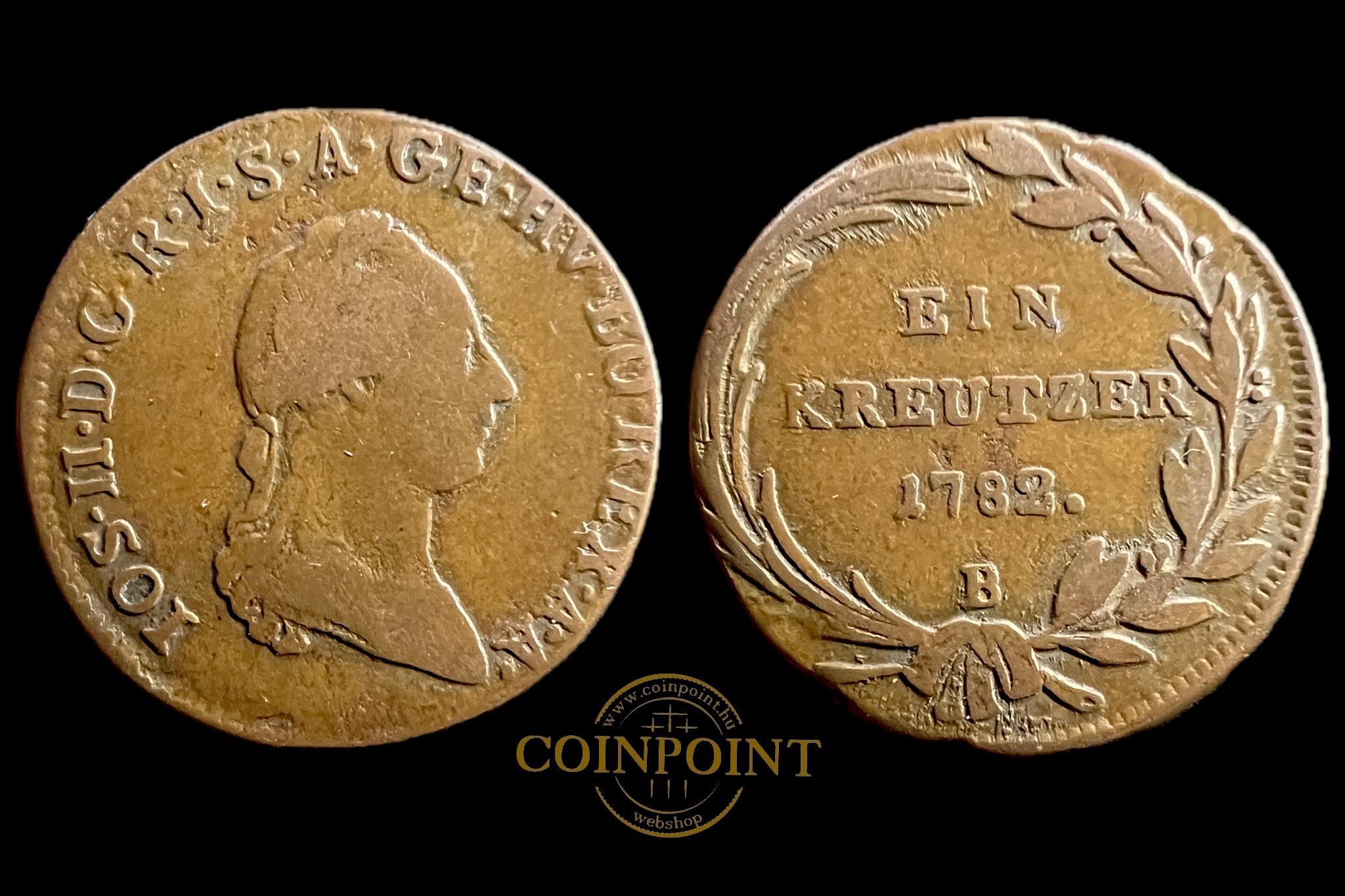 II.József 1 Krajcár 1782 B KM2056 