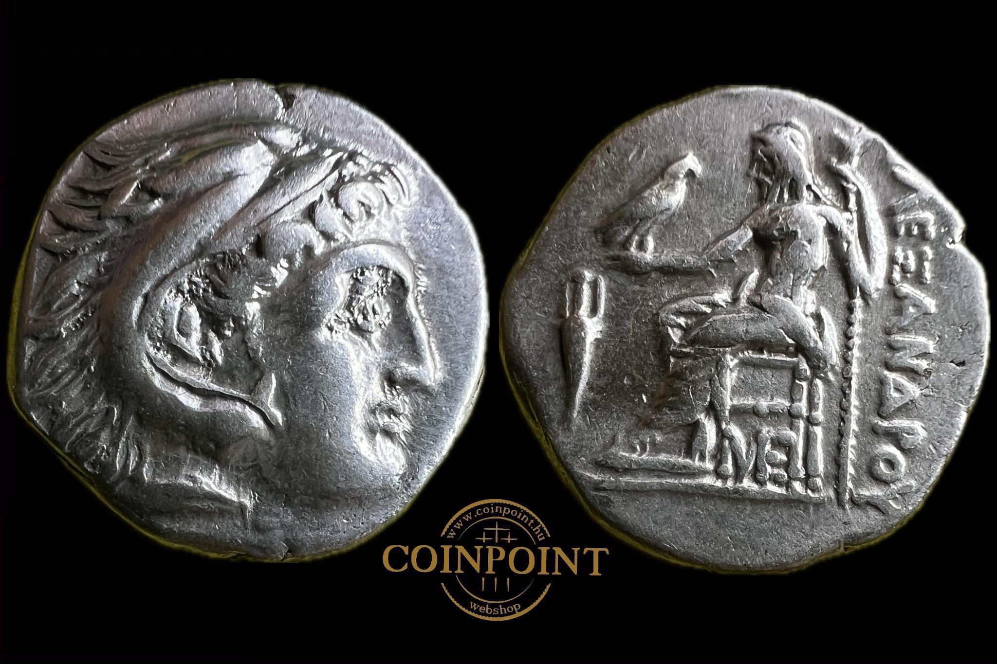 Nagy Sándor Macedonia Drachma (i.e.336-323) Lampakos Price 1418 AΛΕΞΑΝΔΡΟΥ 