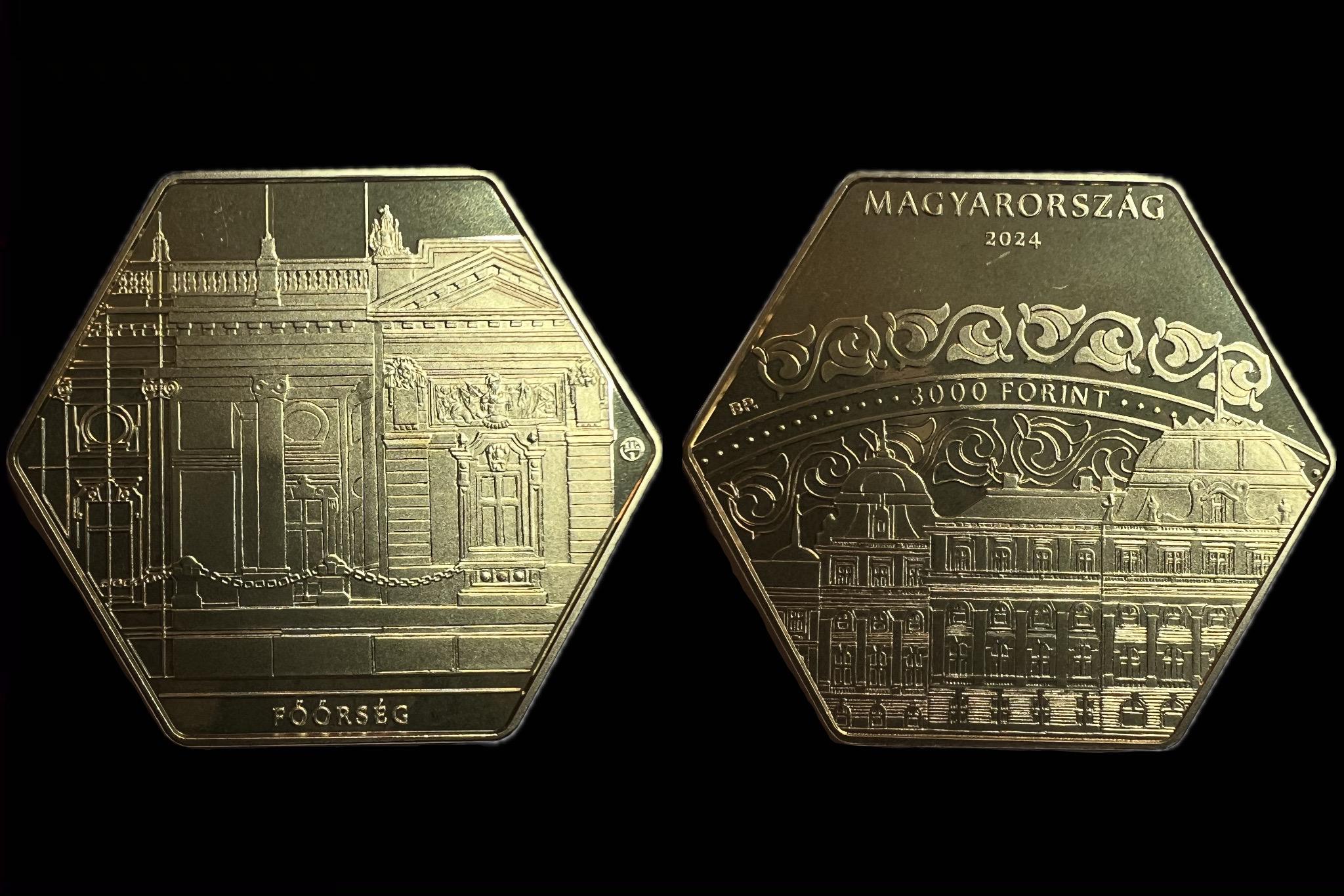 2024. évi Főőrség színesfém emlékérme – „Nemzeti Hauszmann Program” emlékérme sorozat III. prospektussal