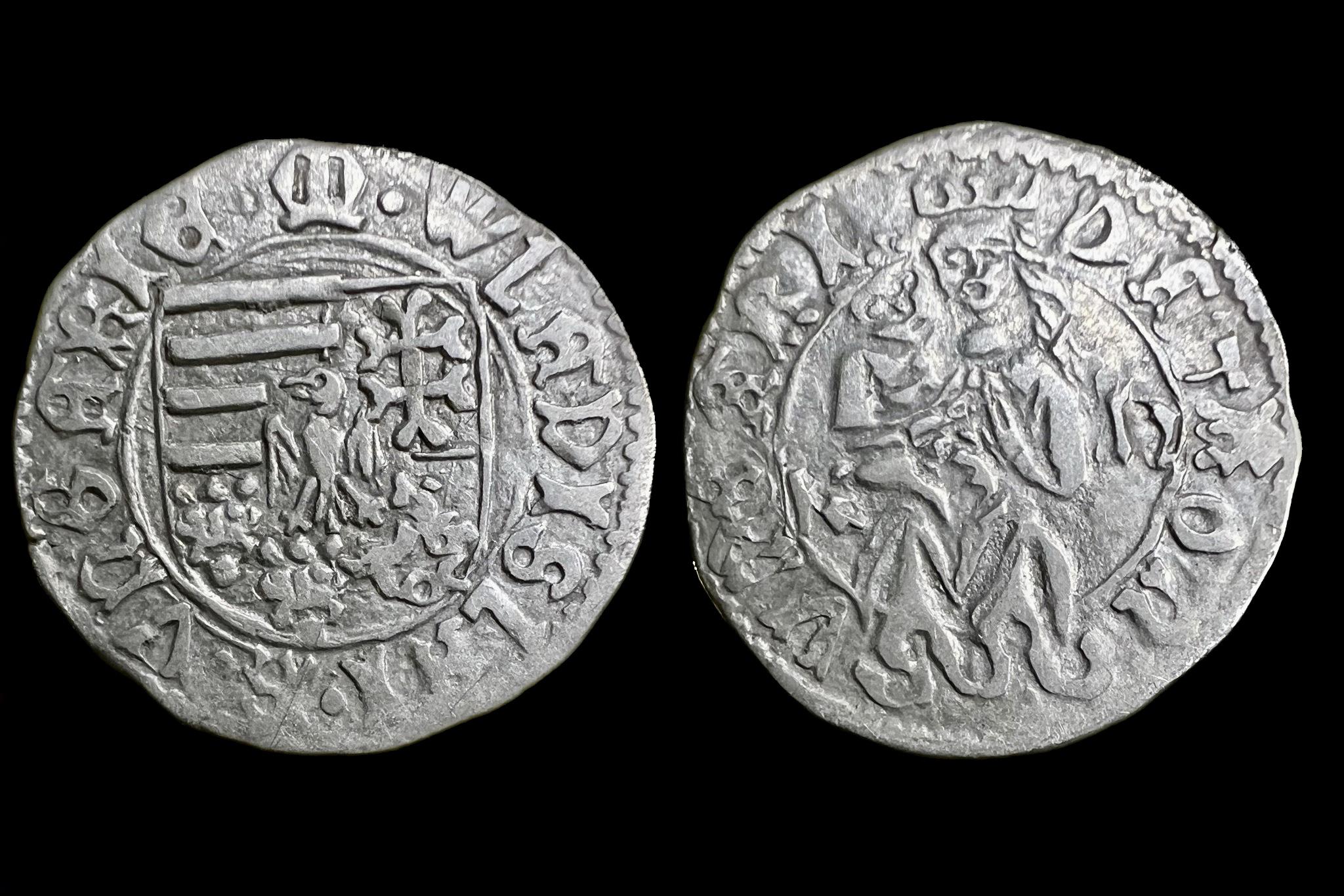 II.Ulaszló dénár Éh-640/a 