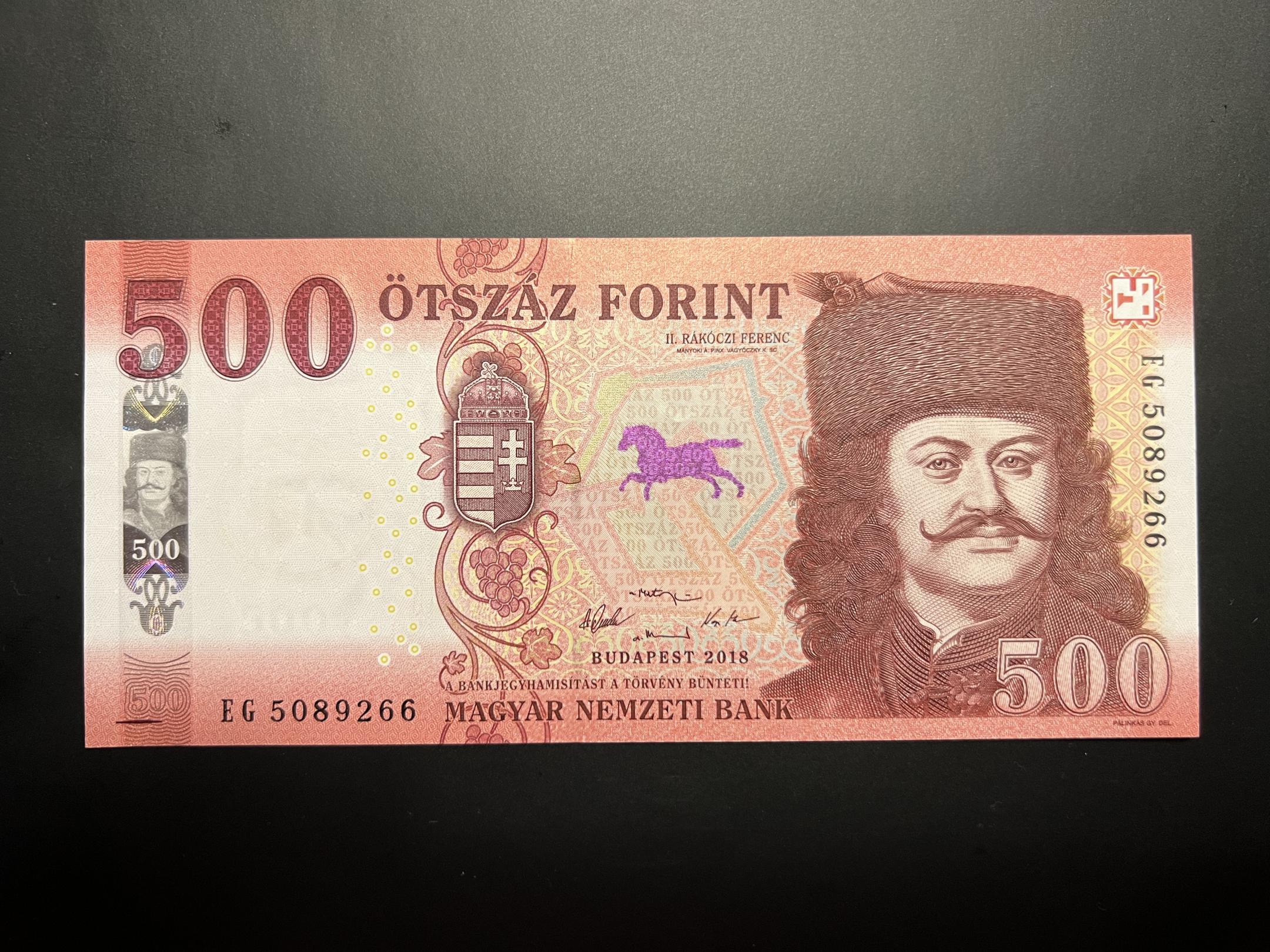500 Forint (2018) UNC 