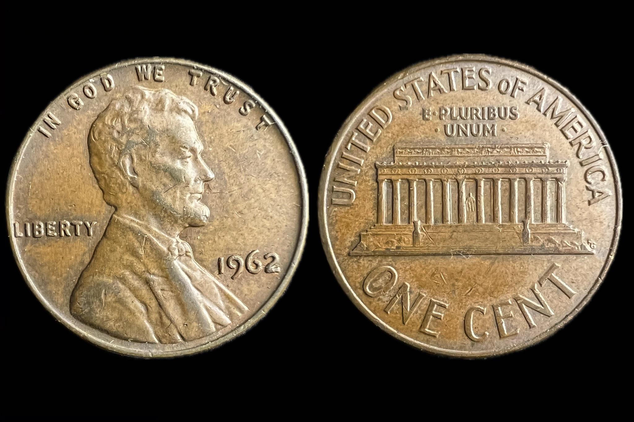 USA  1 Cent 1962 KM201