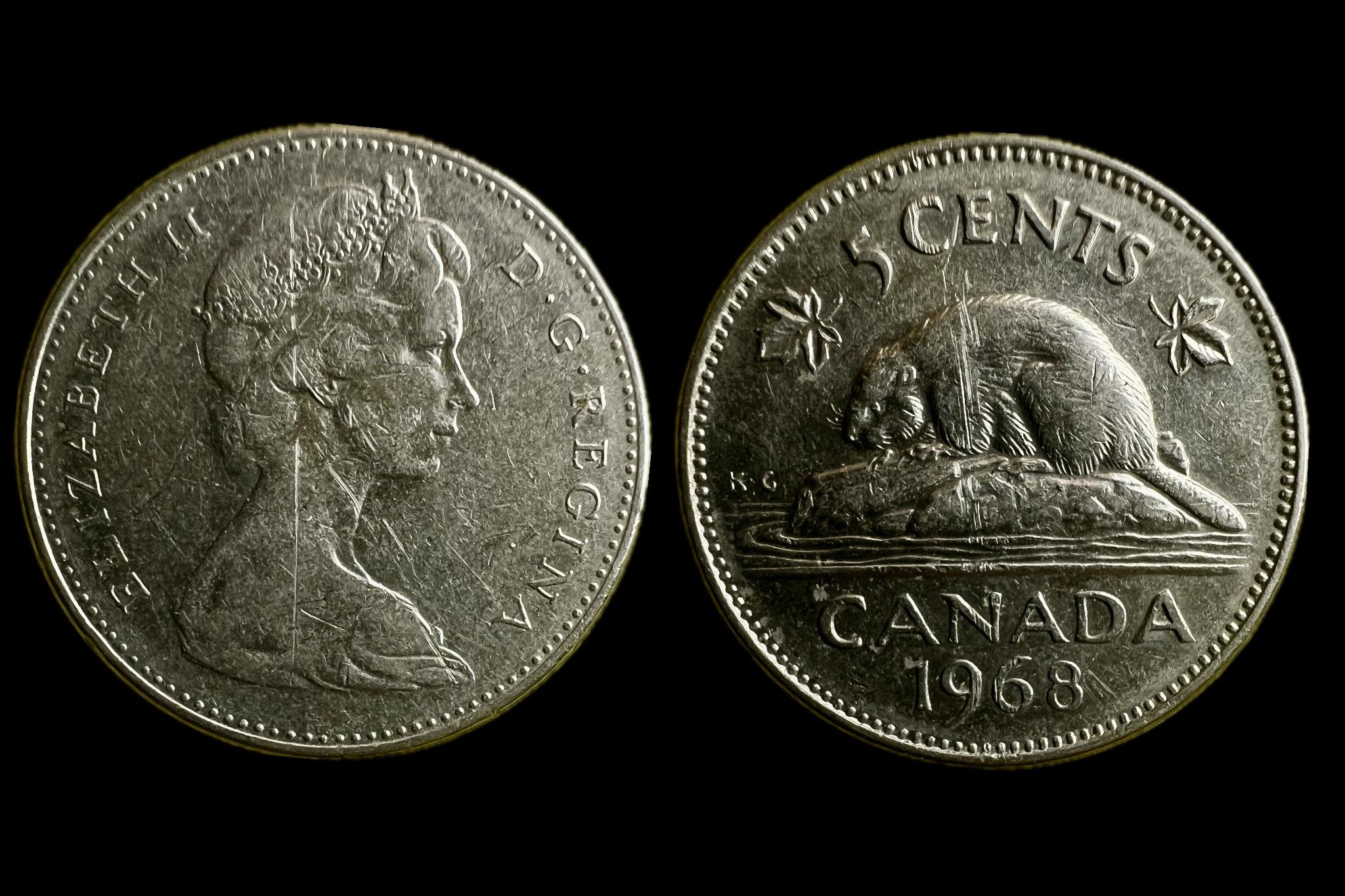 Kanada 5 Cent 1968 KM 60.1 