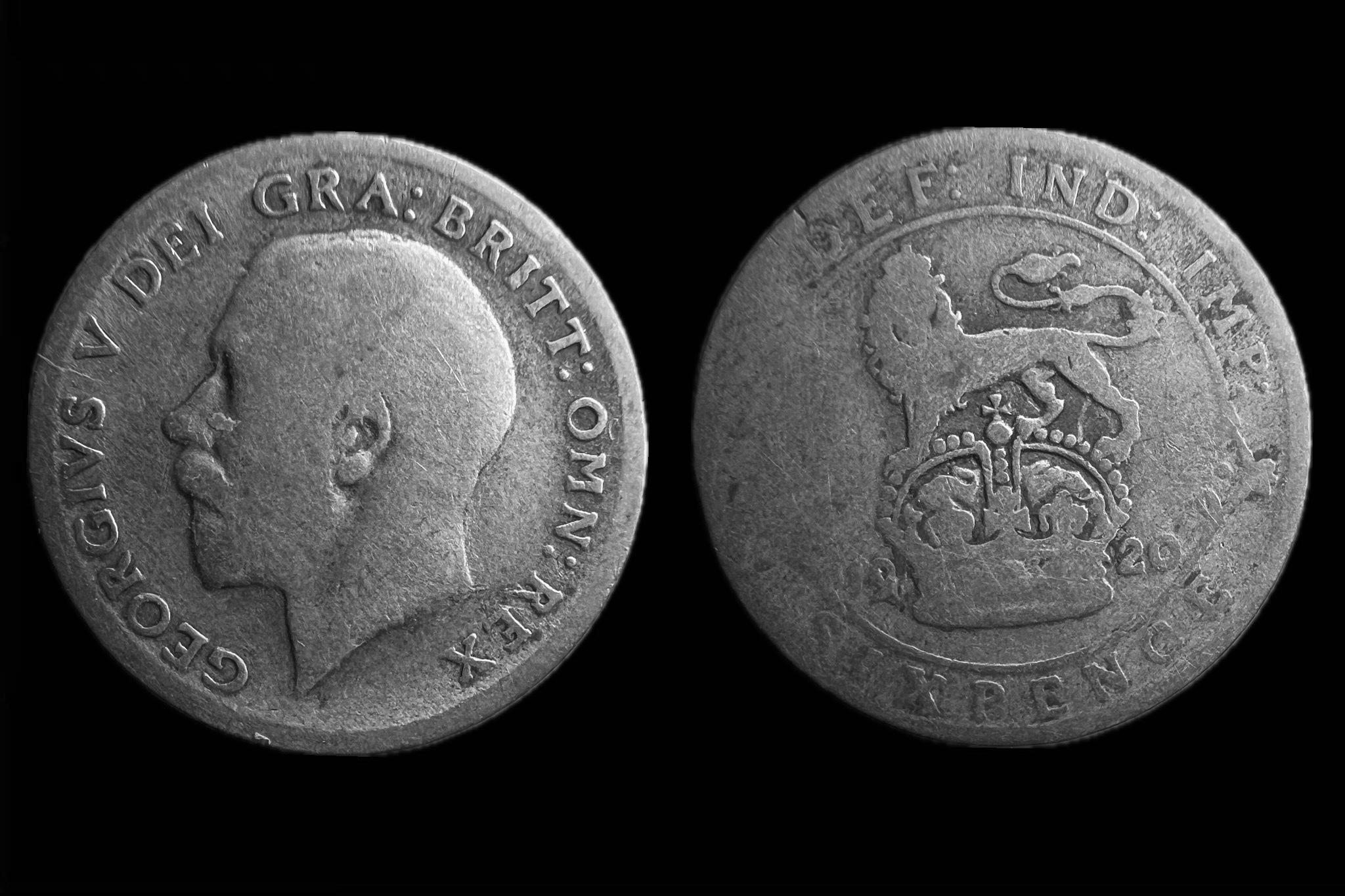 Anglia 6 Pence 1920 KM 815a 