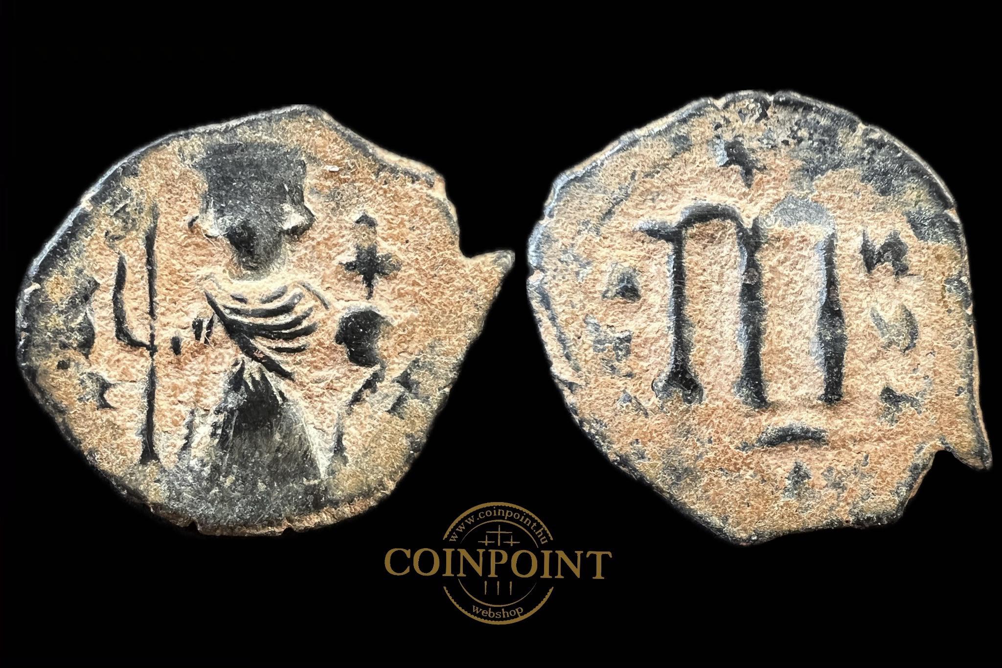 II.Constans  Follis  (i.e.641-688)  Konstantinapoly  Sear 1005  (sivatagi patina)  