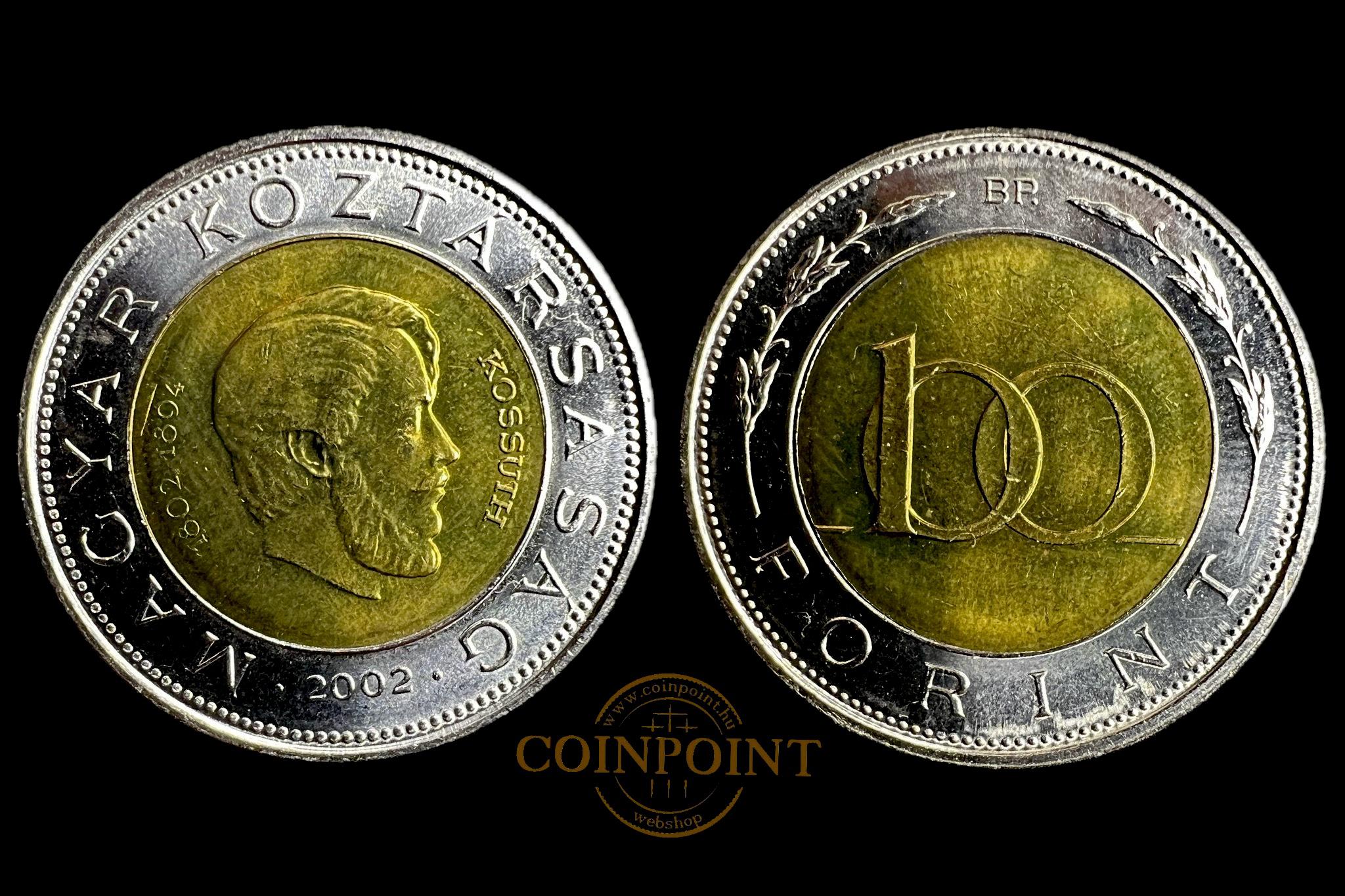 Kossuth Magyar Köztársaság  100 Forint  2002  BP  Adamo FOEM1   aUNC  KÖTŐJEL NÉLKÜL  
