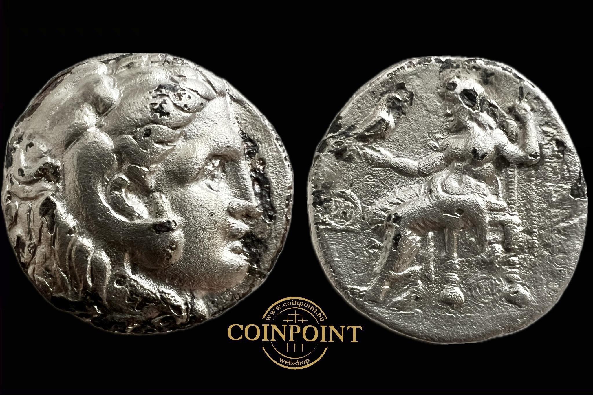 Nagy Sándor Macedonia Tetradrachma (i.e.336-323) AΛΕΞΑΝΔΡΟΥ Price 3746