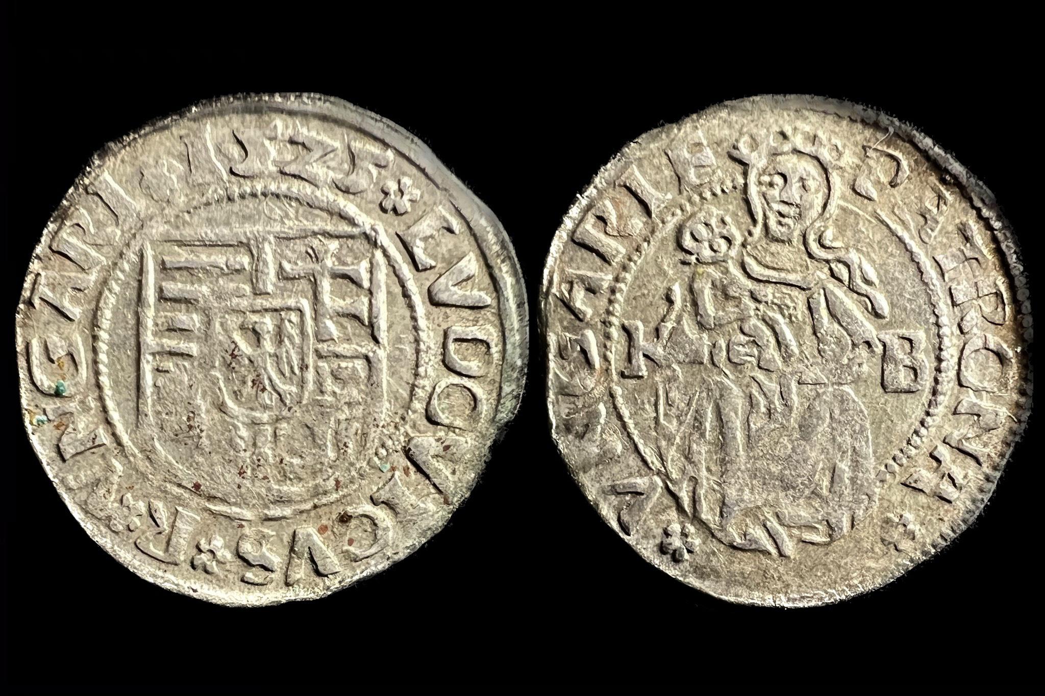 II.Lajos dénár (1525)K-B Éh-673/o 