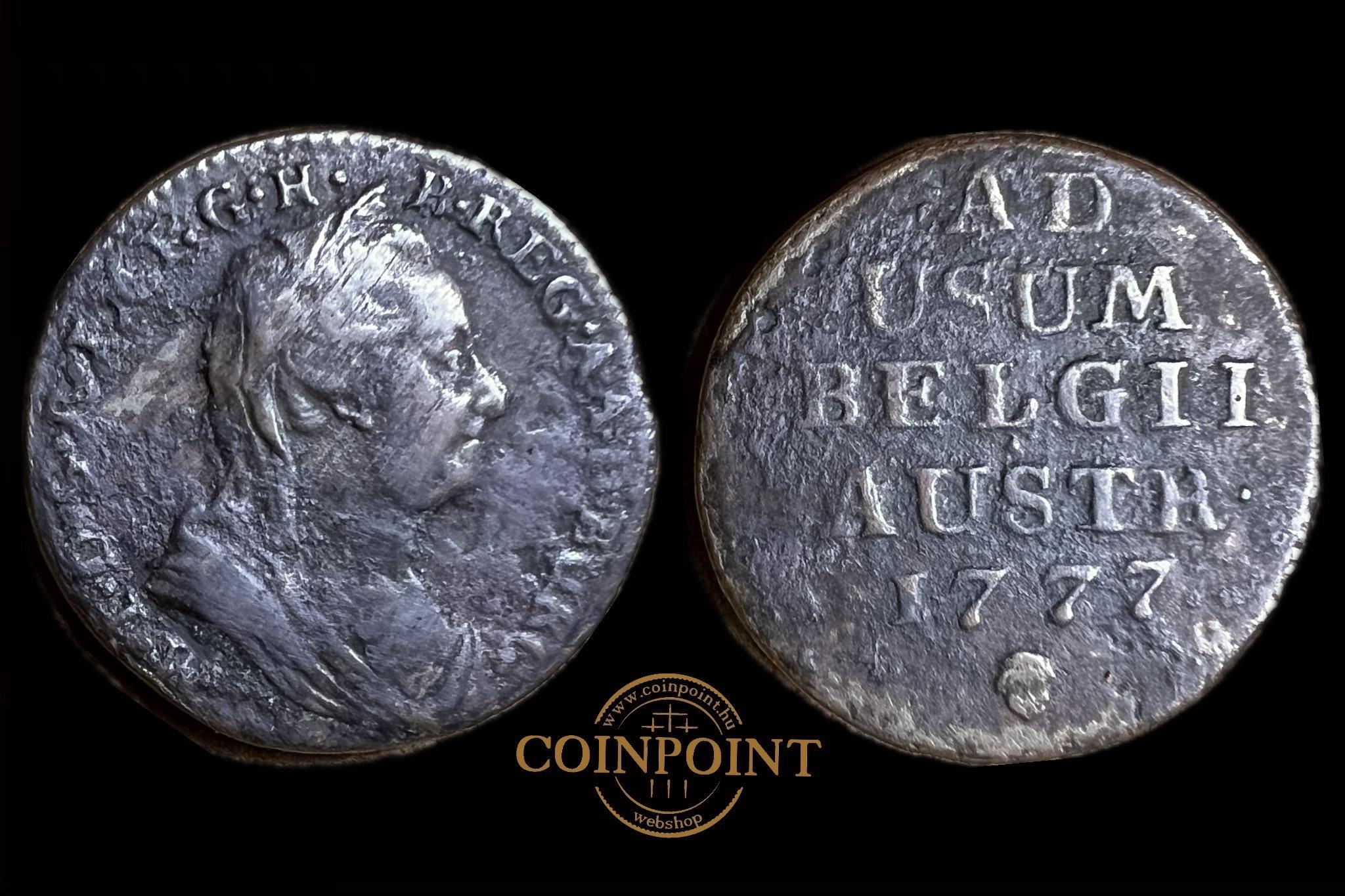 Mária Terézia 1 Liard (1777)Brüsszel KM28 