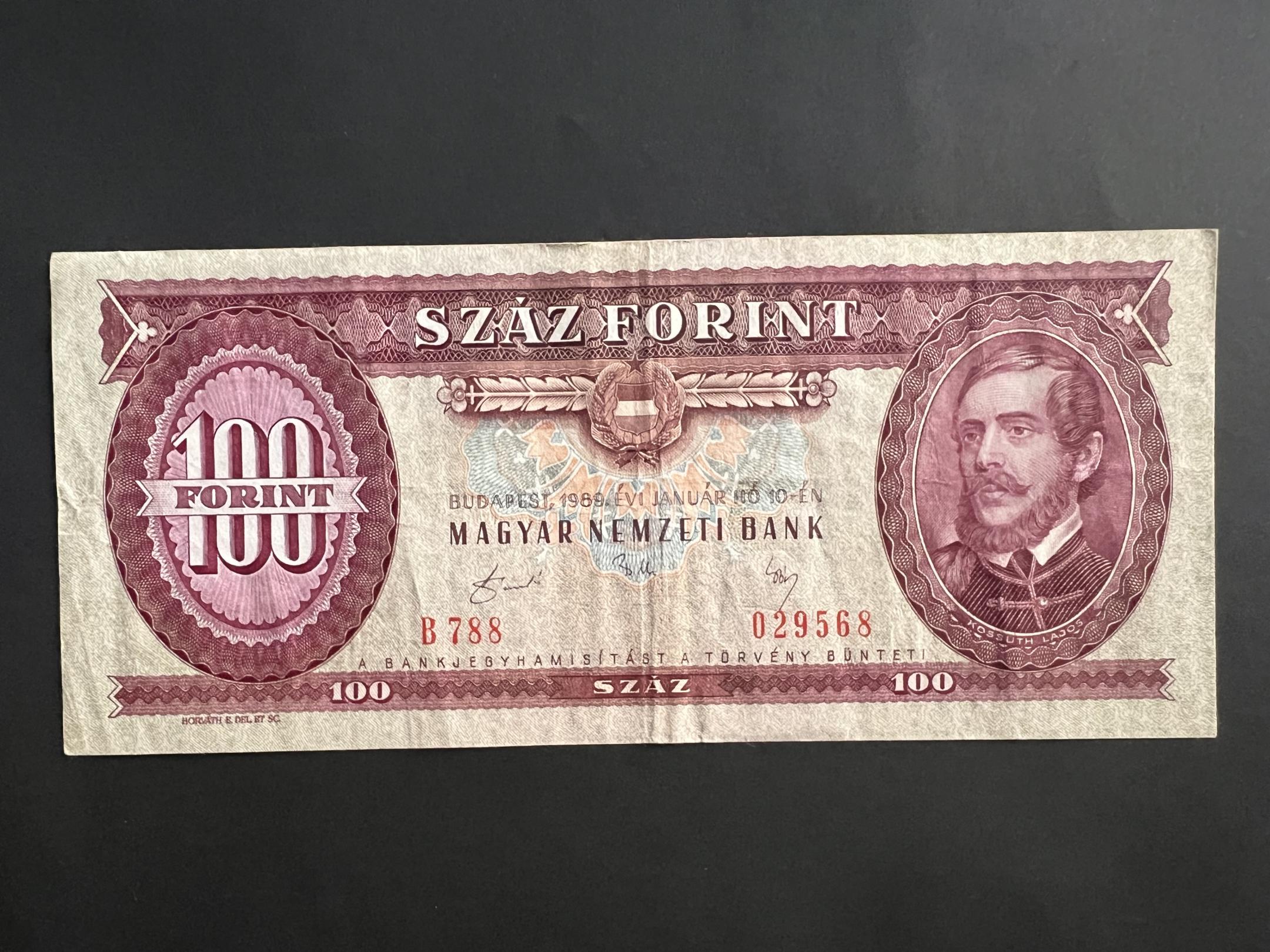 100 Forint 1989 Adamo F36 VF 