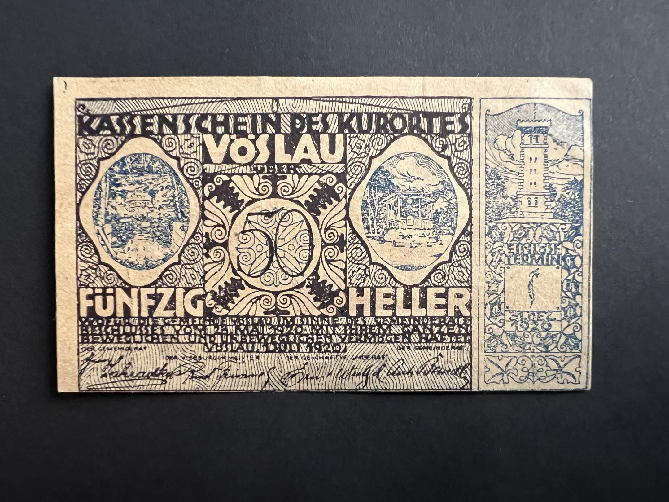 50 Heller Ausztria 1920 notgeld