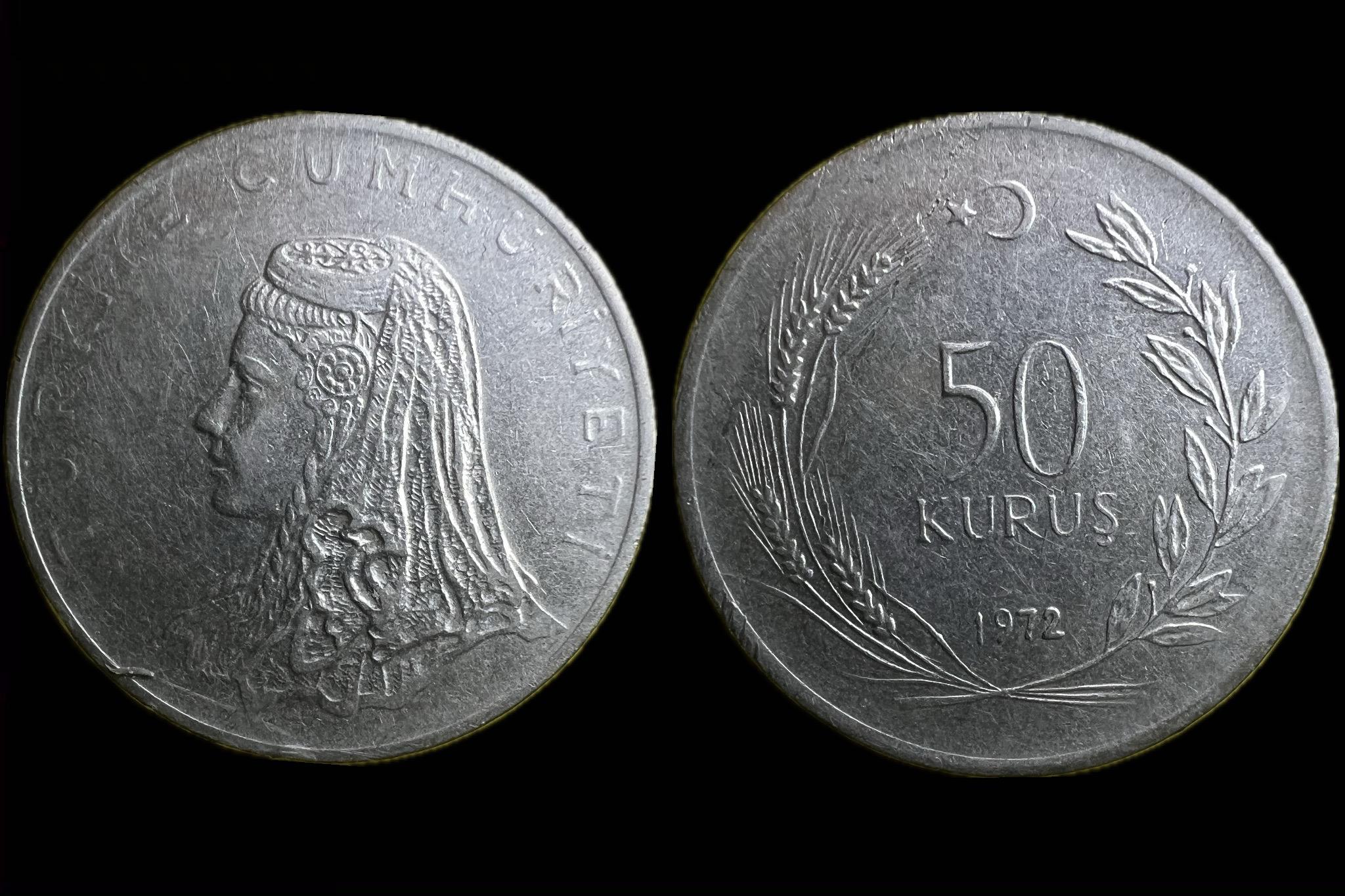 Törökország 50 Kurus 1972 KM899