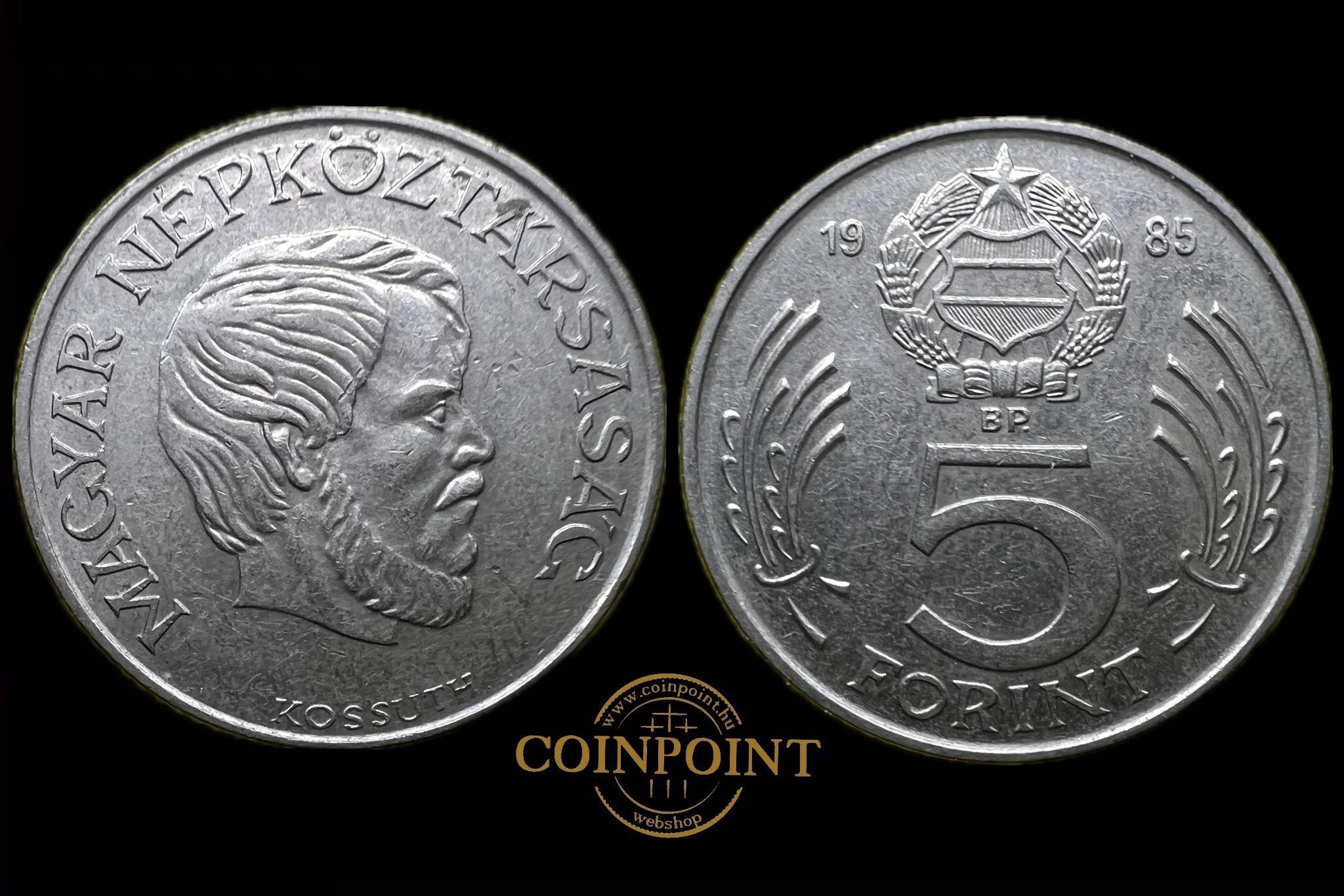 Magyar Népköztársaság 5 Forint (1985)BP Adamo F8.4 UNC 