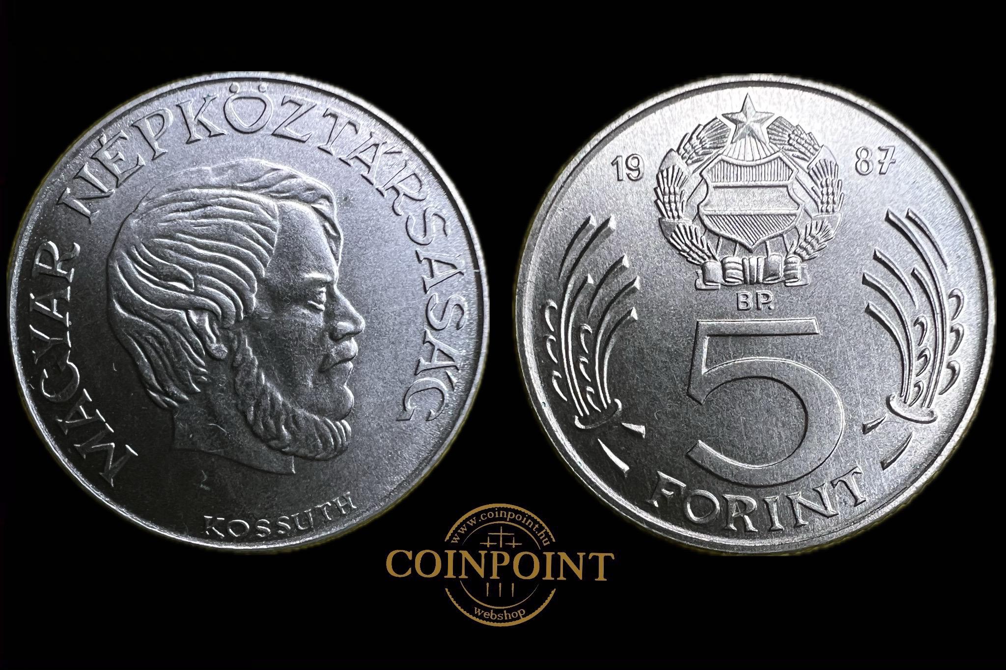 Magyar Népköztársaság 5 Forint (1987)BP Adamo F8.4 UNC
