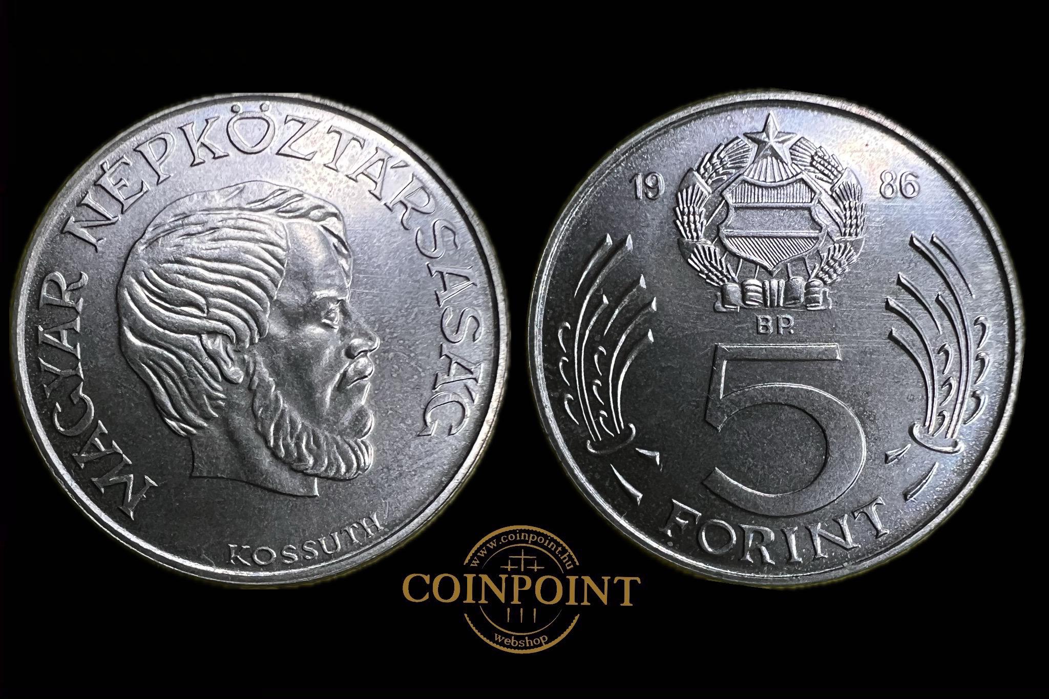 Magyar Népköztársaság 5 Forint (1986)BP Adamo F8.4 UNC