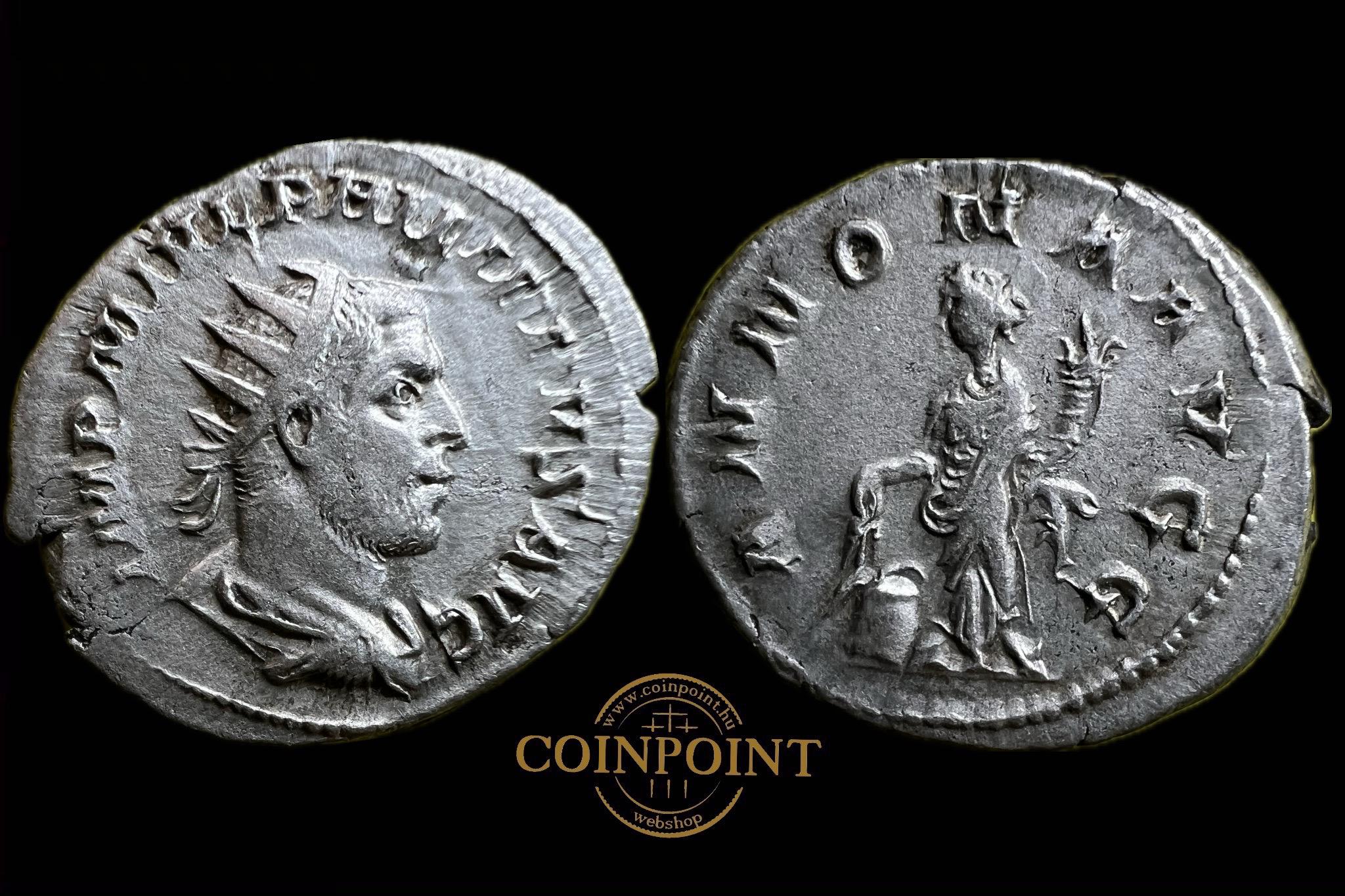 I.Philip Antoninianus (i.sz.244-249)Róma IMP M IVL PHILIPPVS AVG,  ANNONA AVGG RIC 28
