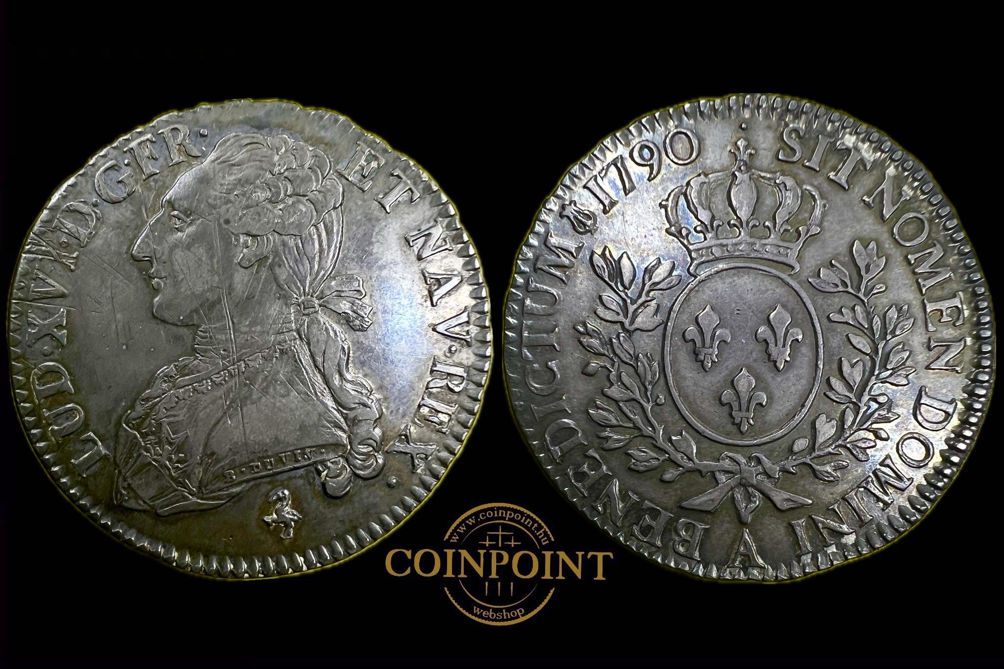 XVI.Lajos 1/2 Ecu (1790)Parizs KM 564