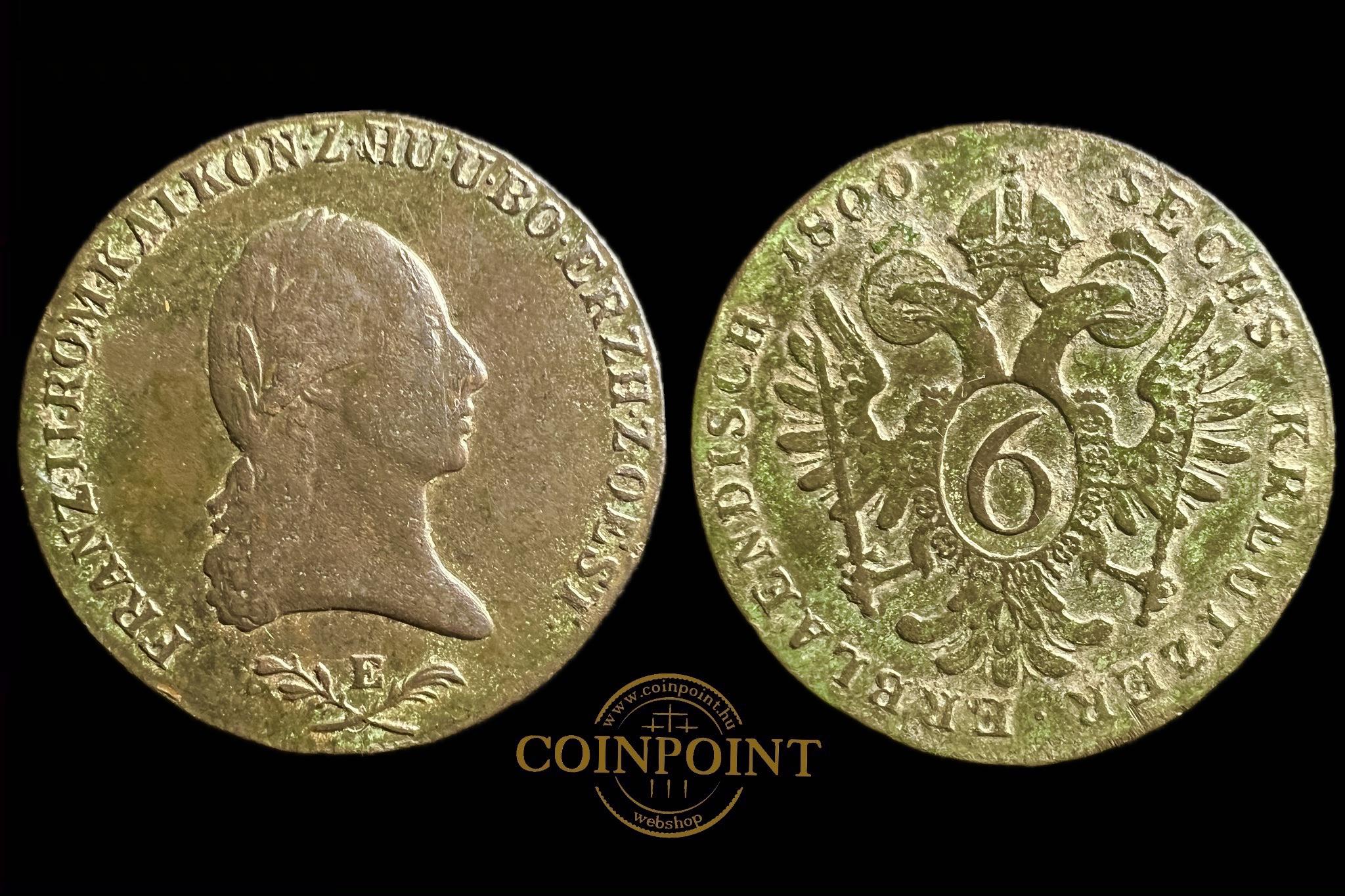 Ferenc 6 Krajcár 1800 E Herinek 1030 