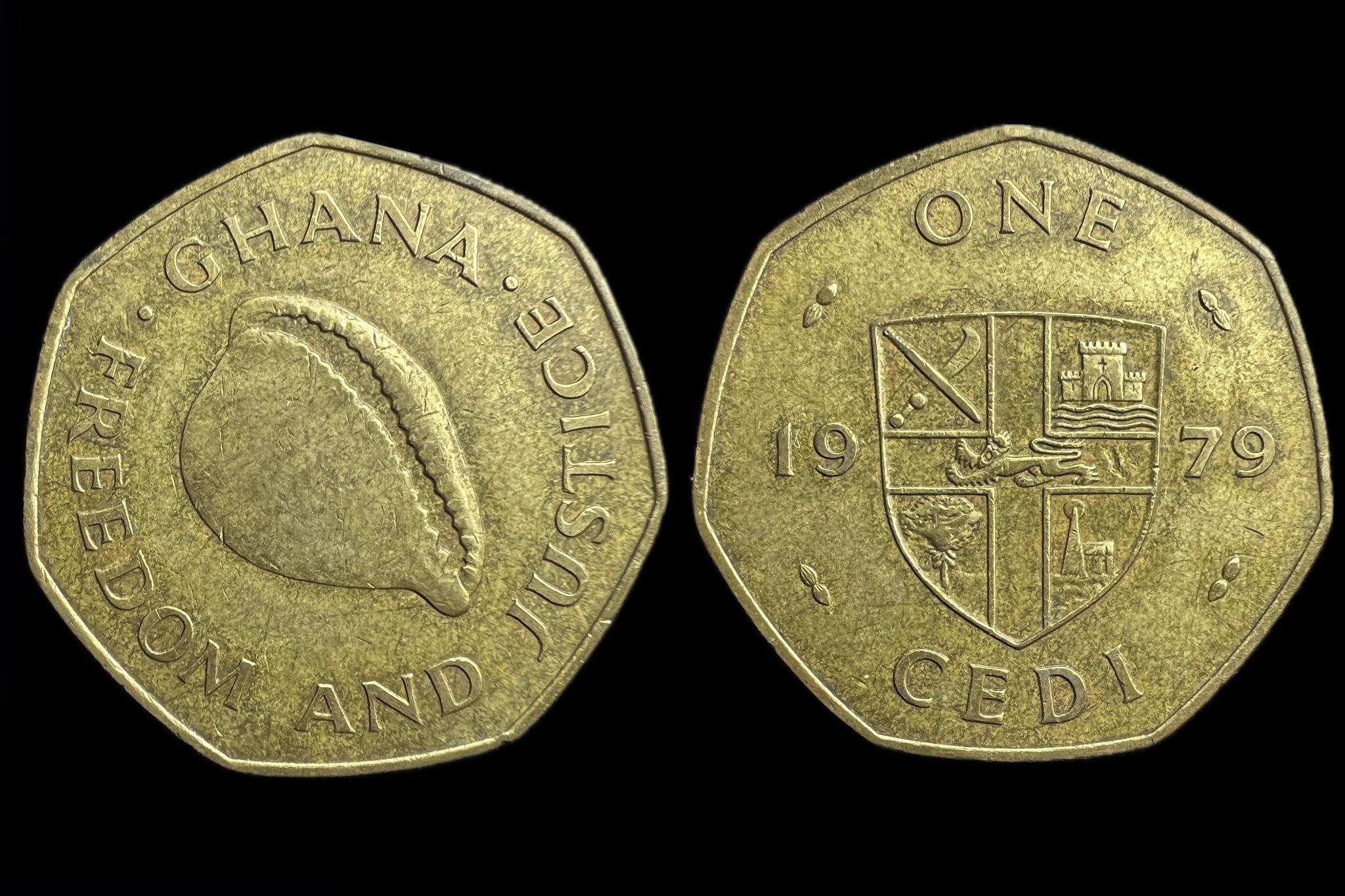 Gána 1 Cedi 1979 KM 19   