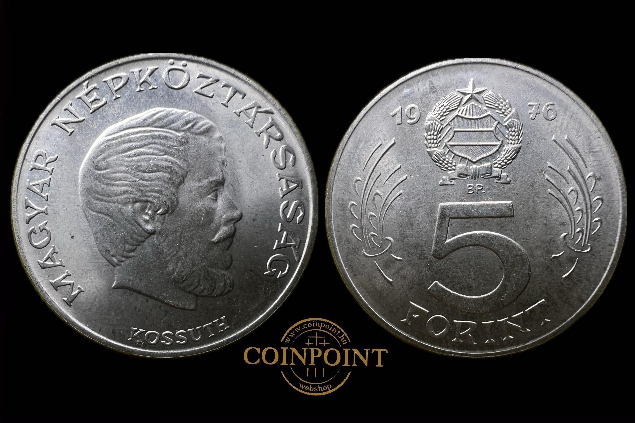 Magyar Népköztársaság 5 Forint (1976)BP Adamo F8 UNC