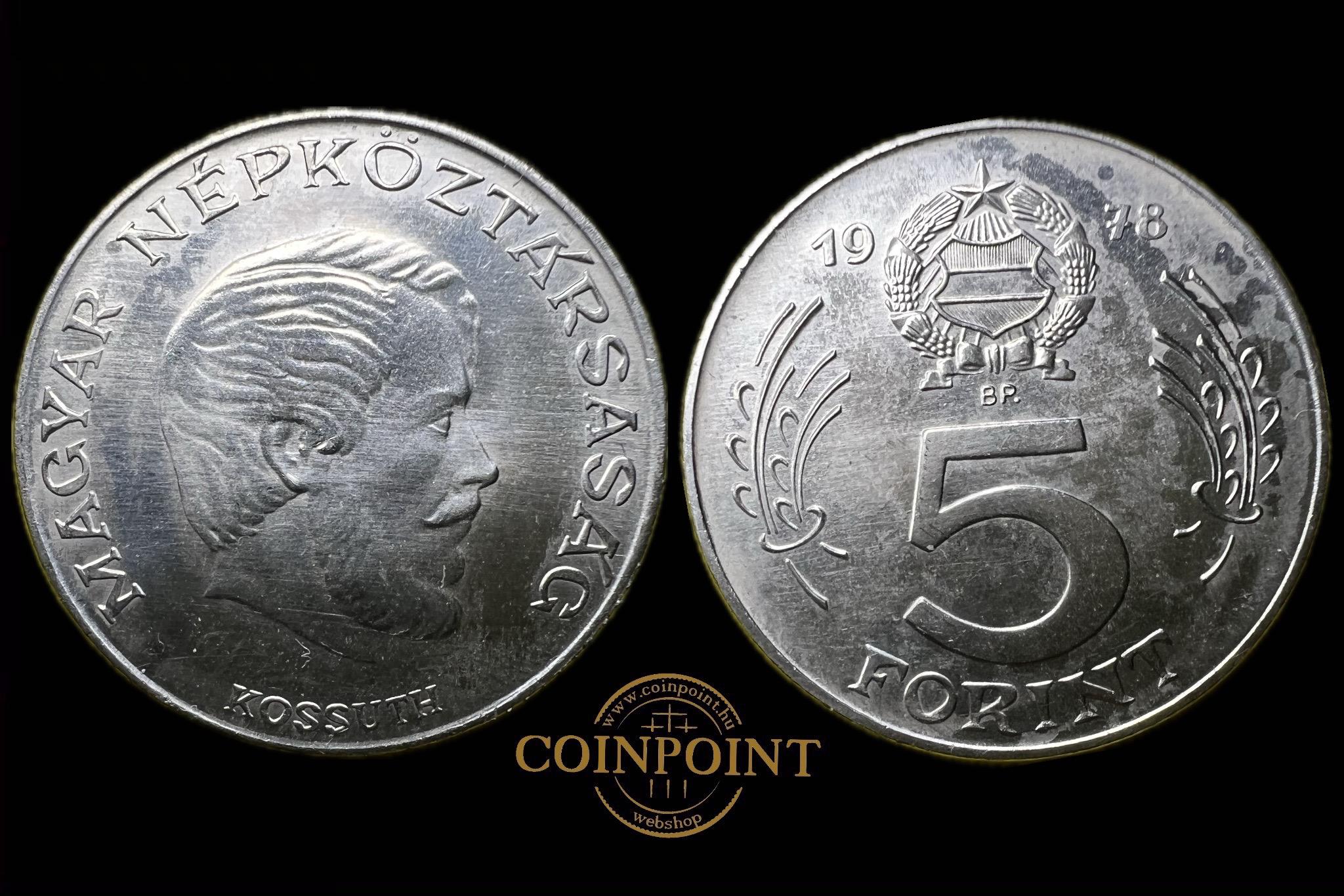 Magyar Népköztársaság 5 Forint (1978)BP Adamo F8 UNC 