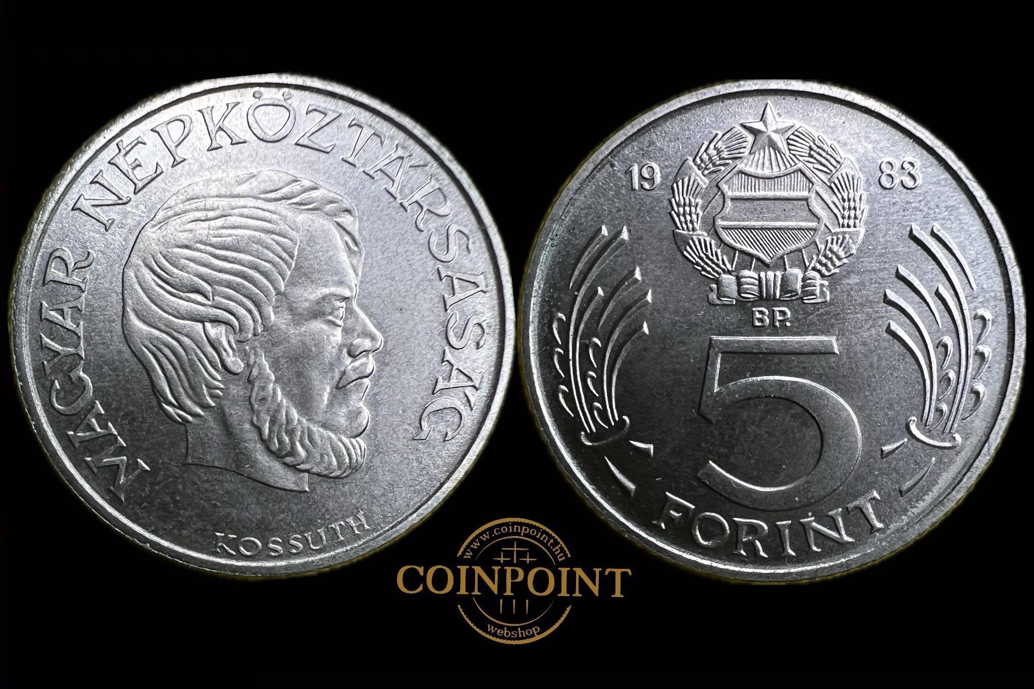 Magyar Népköztársaság 5 Forint (1983)BP Adamo F8.4 UNC 