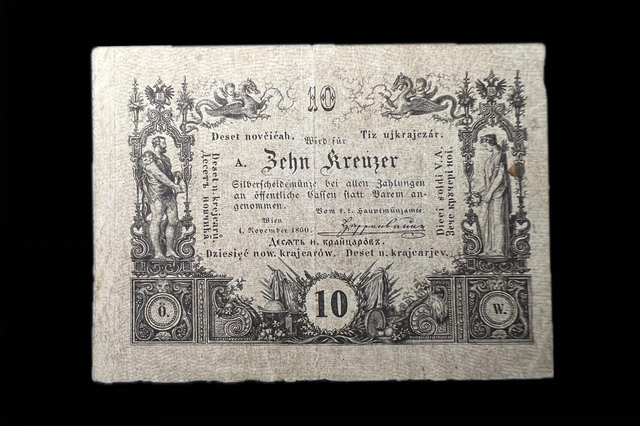 10 kreutzer (1860) Adamo G92 EF