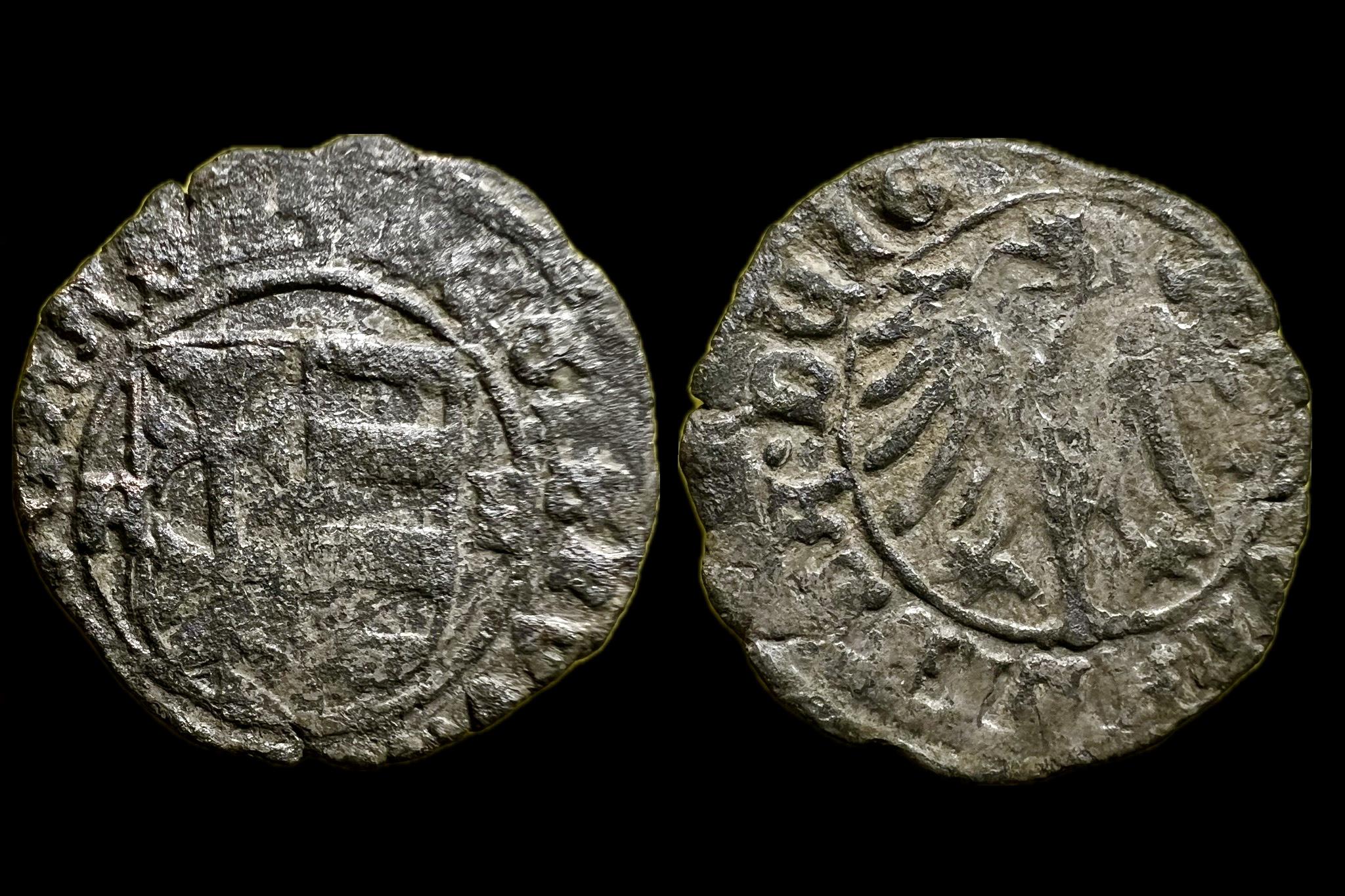 I. Ulászló dénár Éh-475/b K-B fordított 