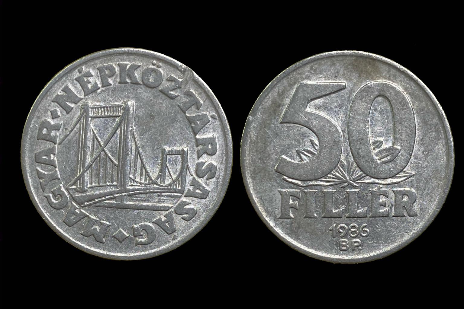 (1986) 50 fillér  Adamo F5.2