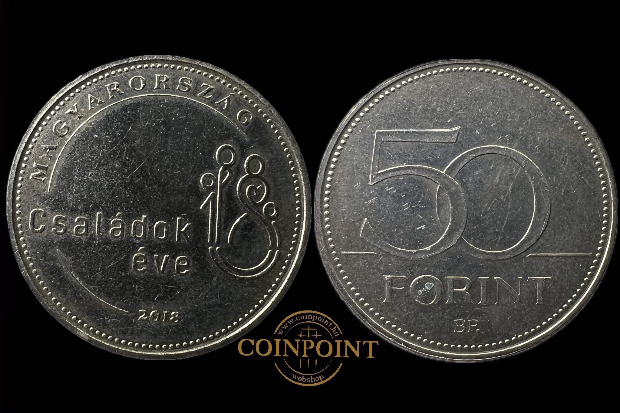 Magyarország Családok Éve 50 Forint 2018 BP FOEM 13 