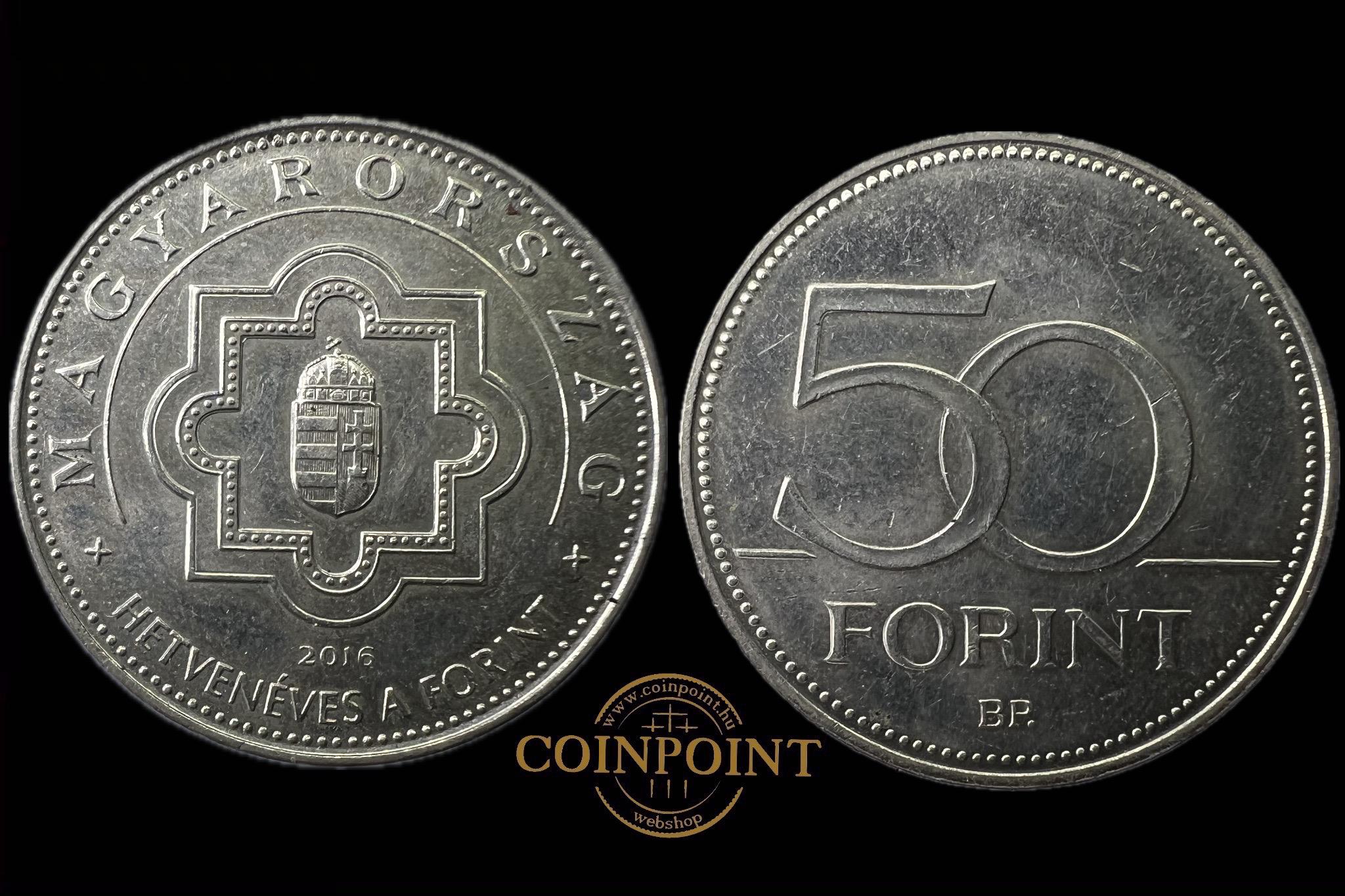 Magyarország 70 éves a Forint 50 Forint 2016 BP FOEM 150