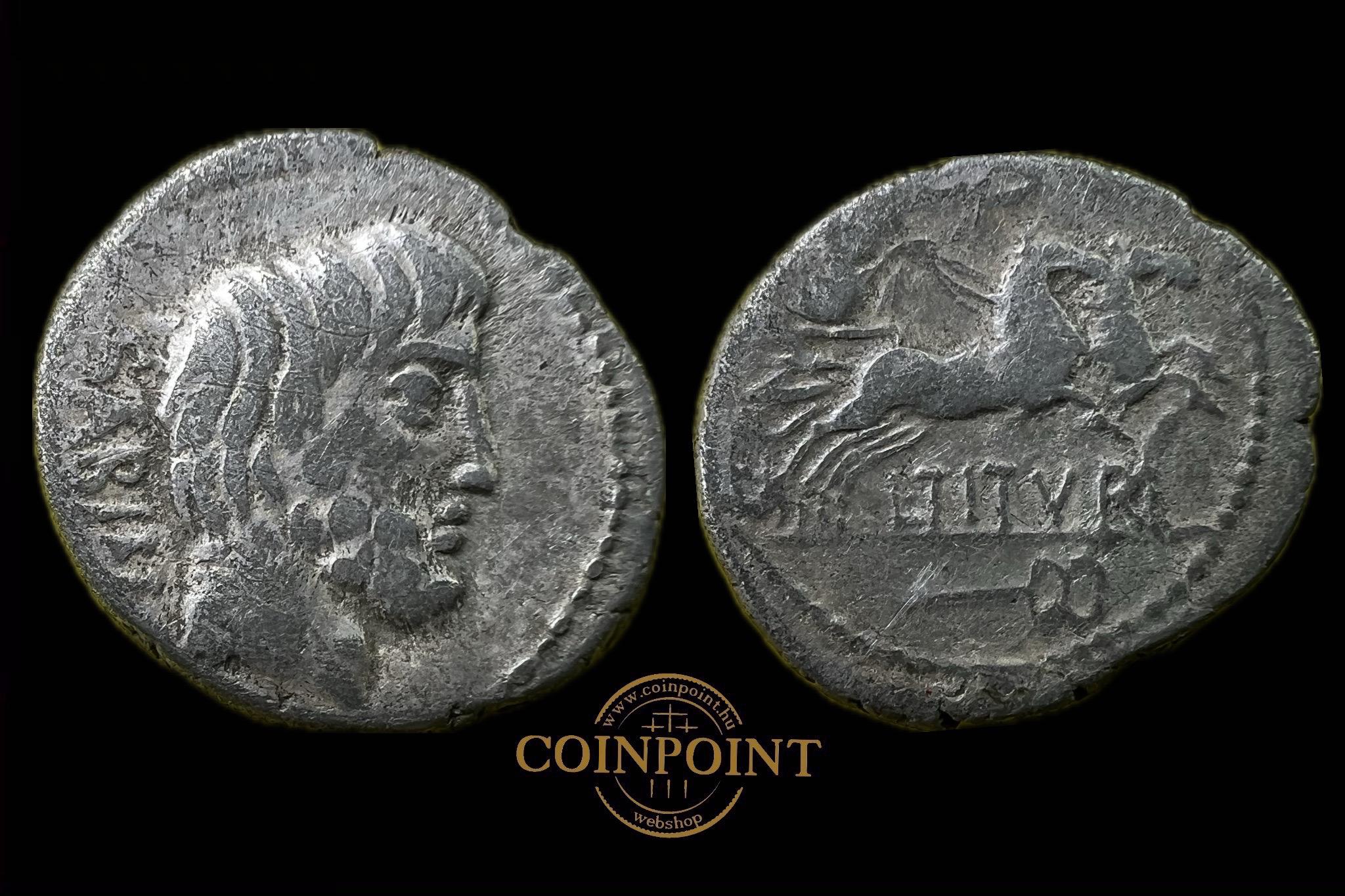 L Titurius L.f. Sabinus (i.e.89) Dénár Róma Crawford 344_3 Sear 253 