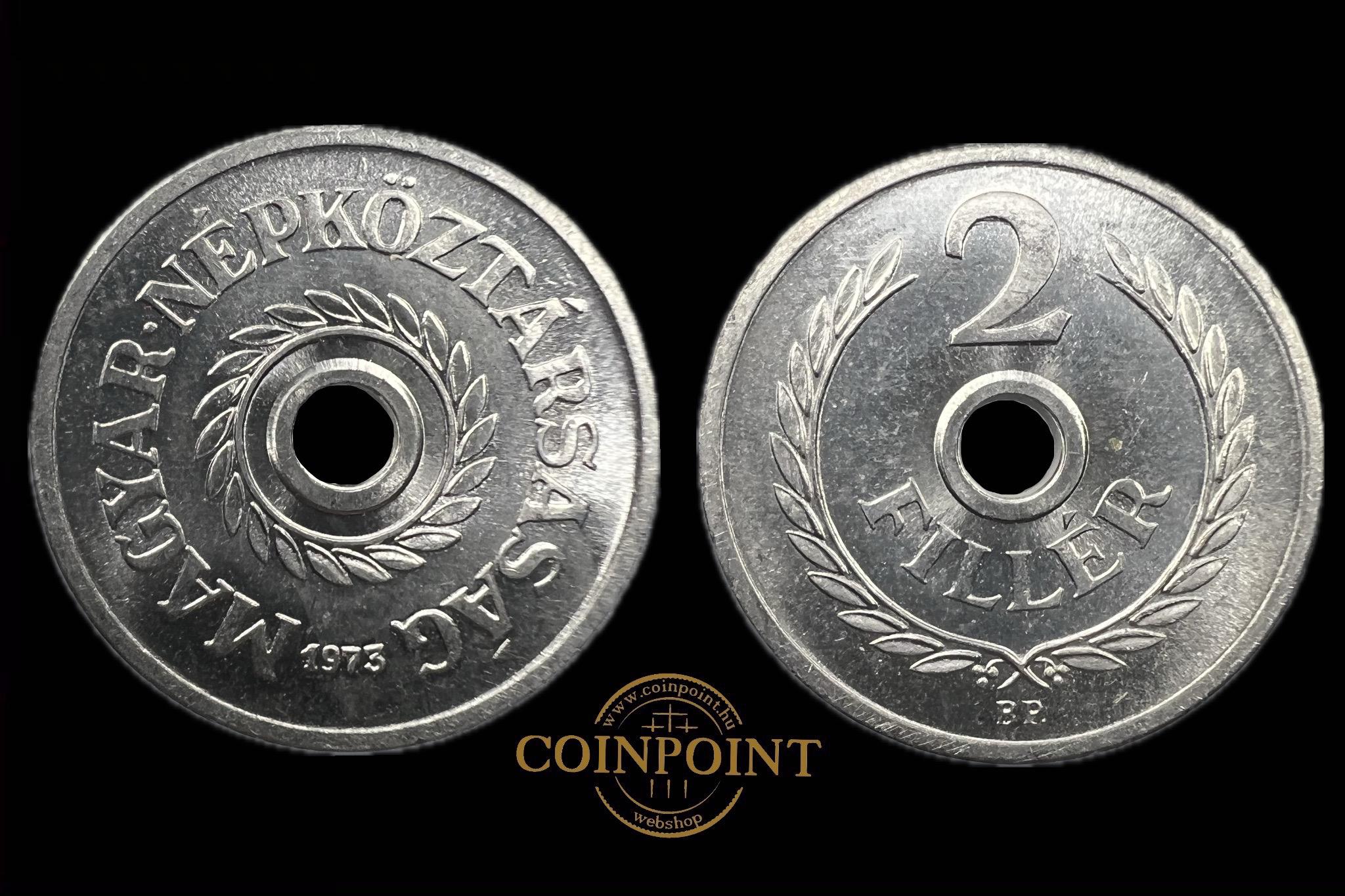 Magyar Népköztársaság 2 fillér 1973 Budapest Adamo F1.1 UNC 