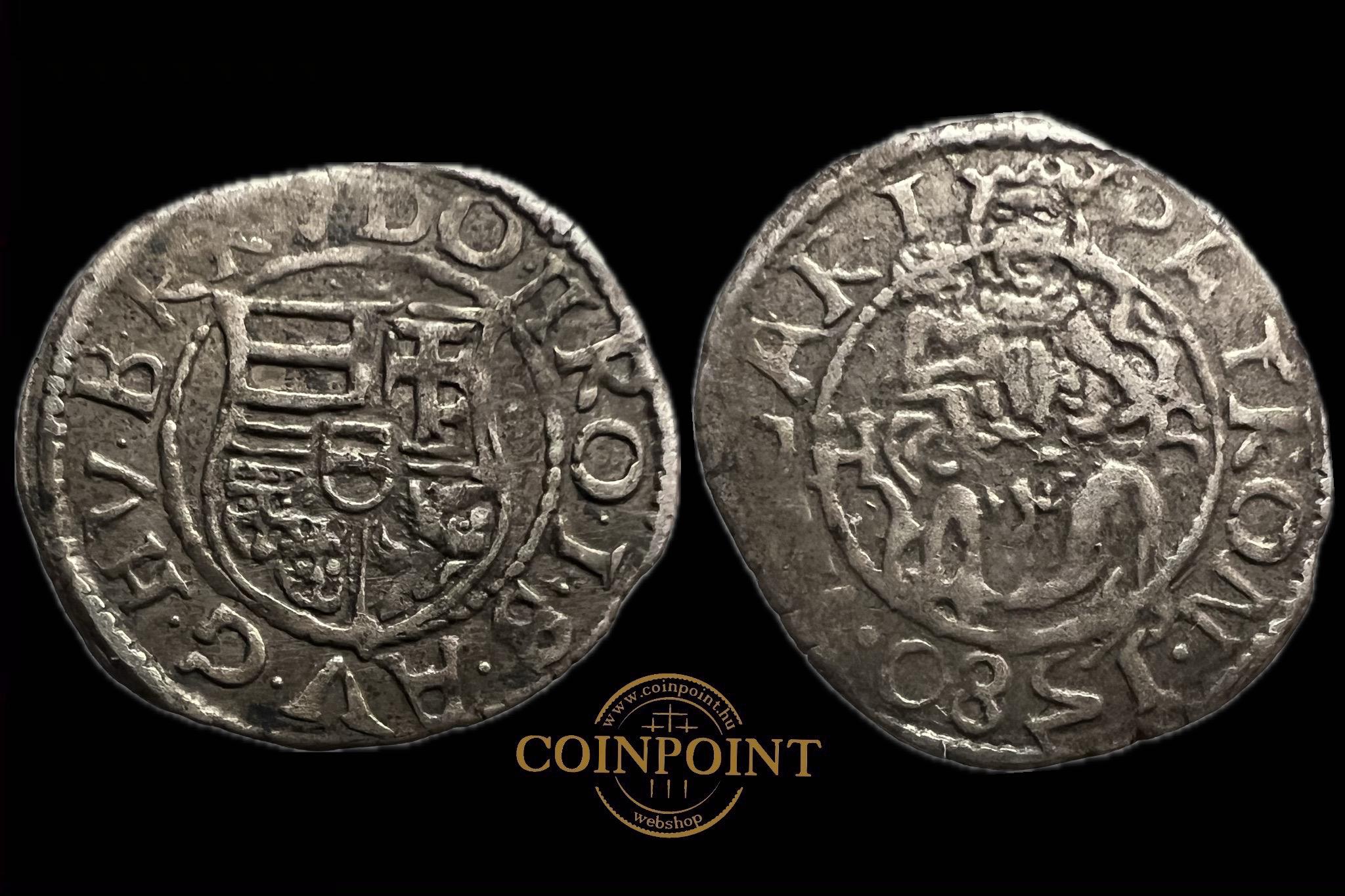 Rudolf dénár 1580 H-S  ÉH-810A.b 